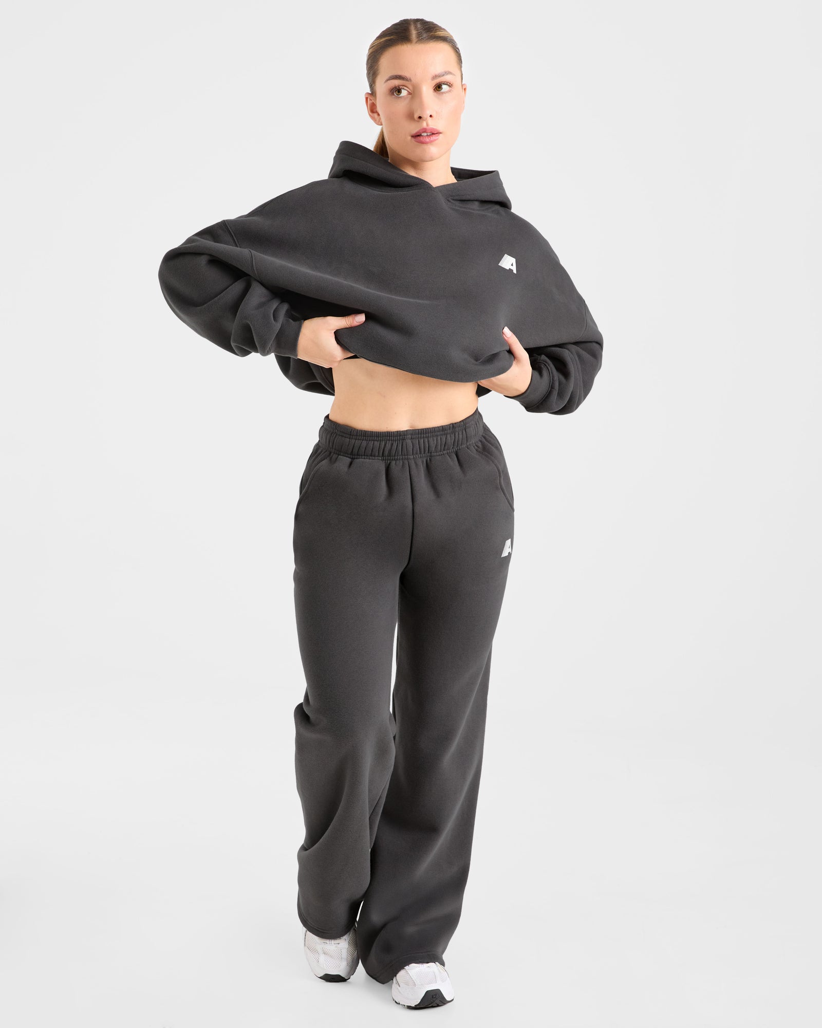 JD Retro Athletics Oversized Straight Leg Joggers - Charcoal (Copy)