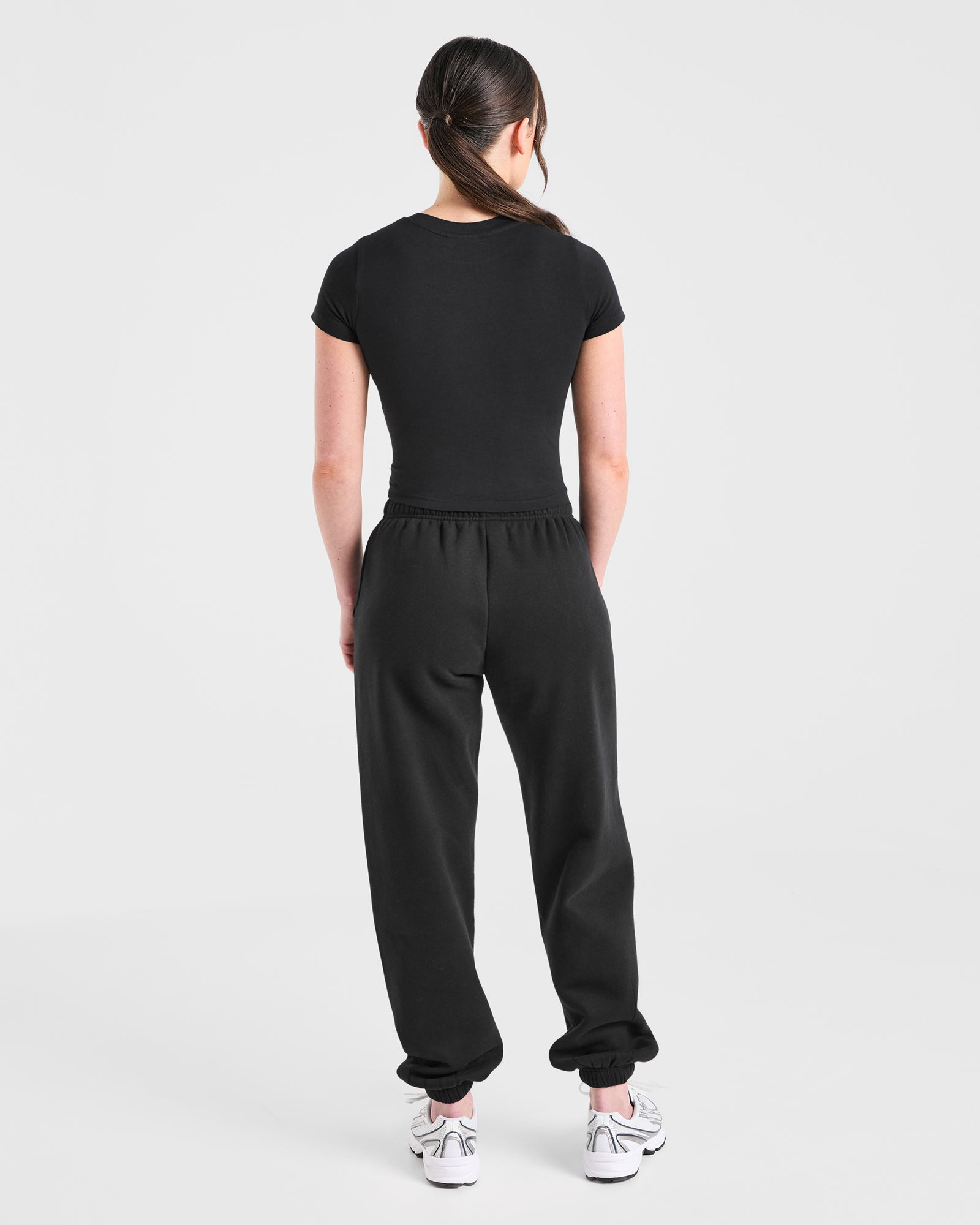 Just a Gym Girl Baby Tee - Black