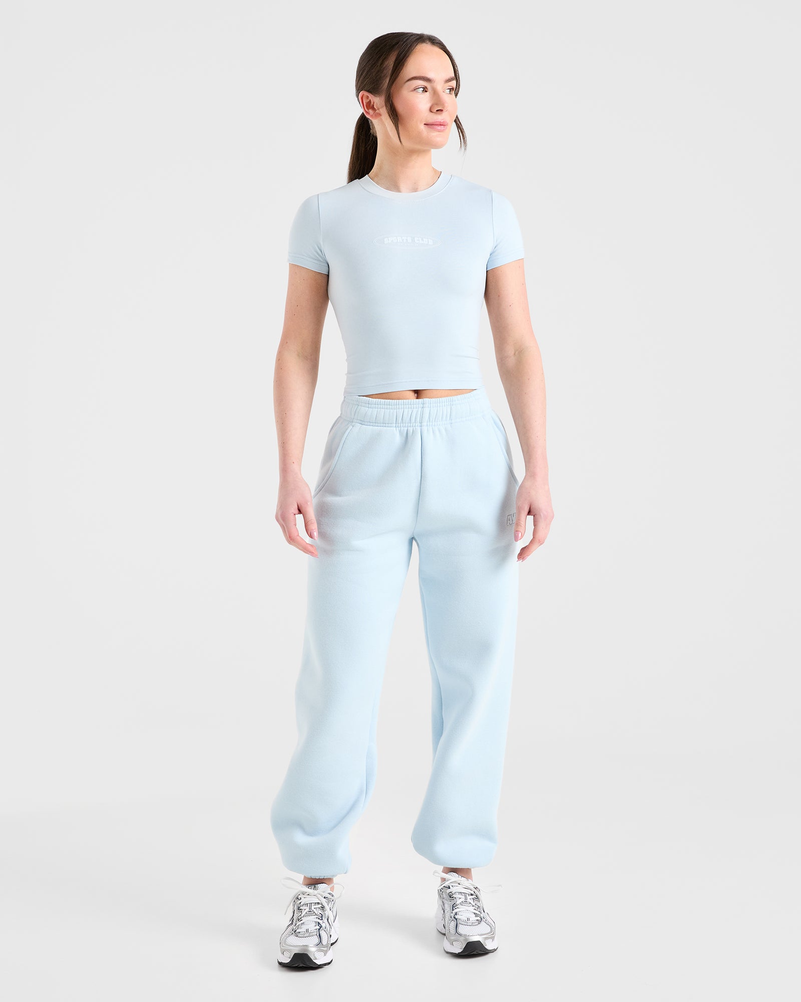 Sports Club Baby Tee - Baby Blue