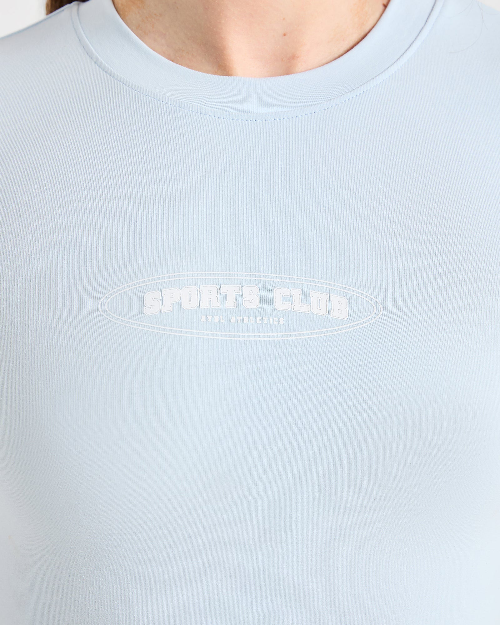 Sports Club Baby Tee - Baby Blue