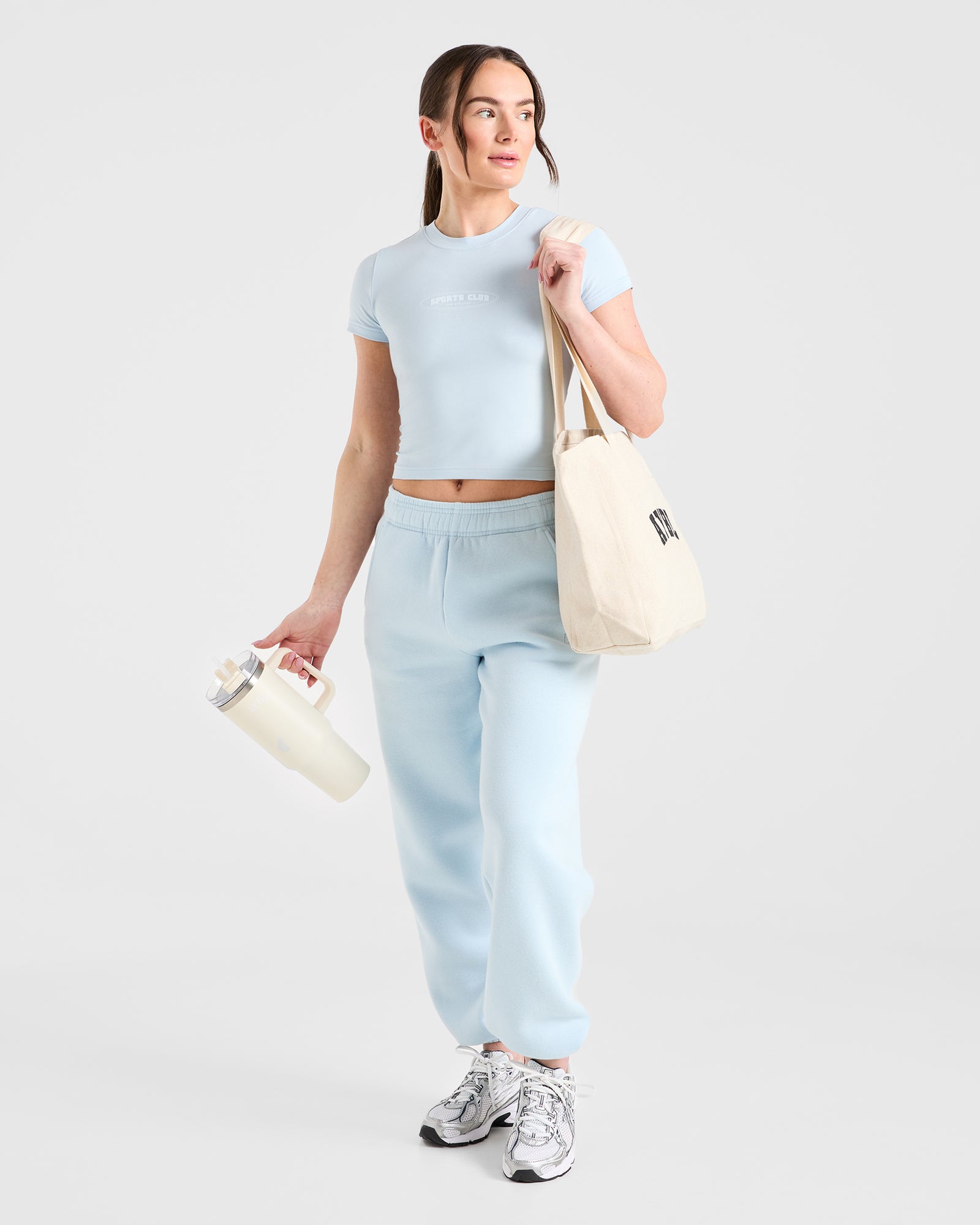 Sports Club Baby Tee - Baby Blue