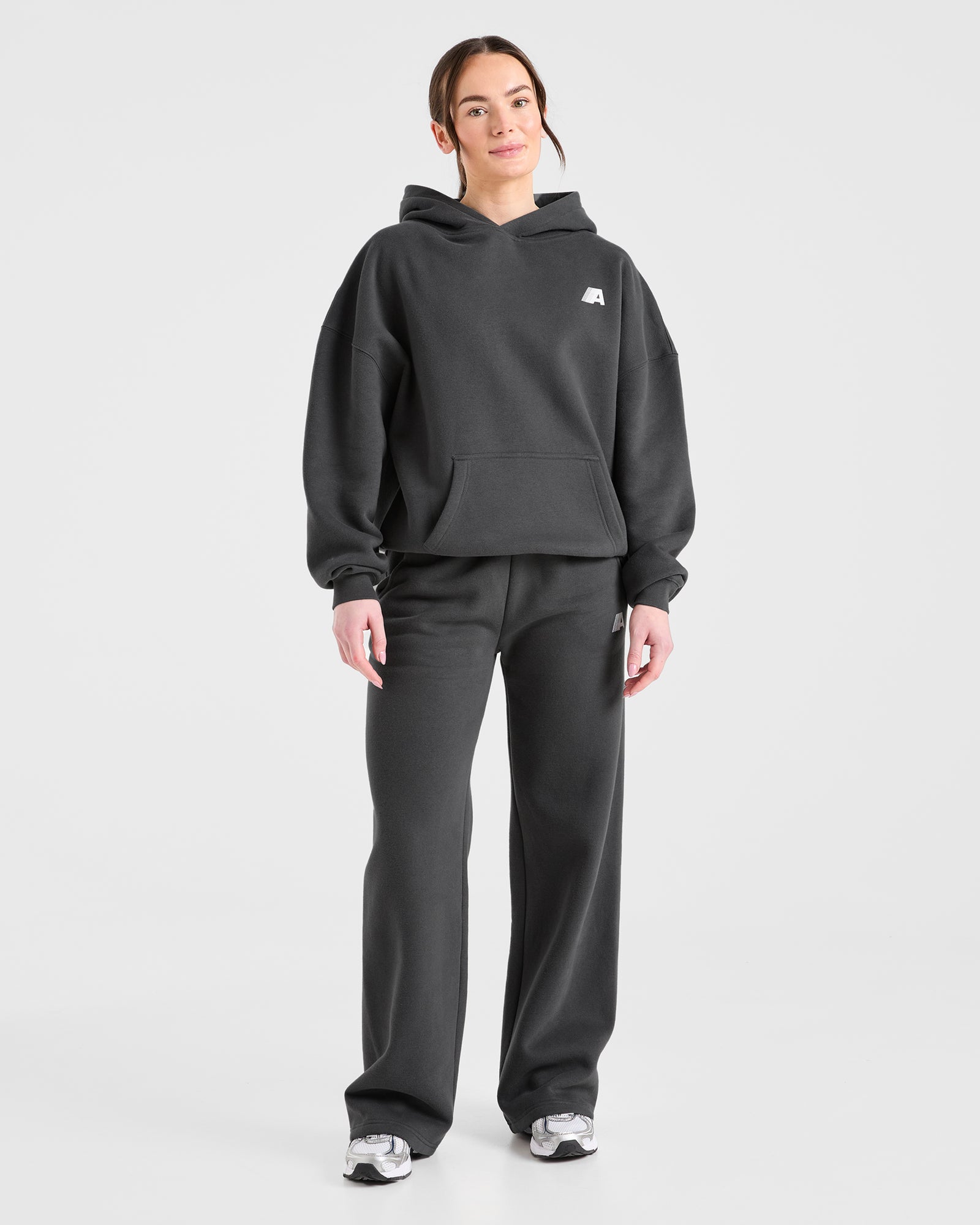 JD Retro Athletics Oversized Hoodie - Charcoal (Copy)