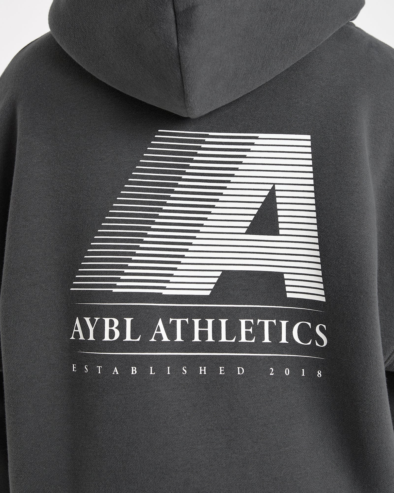 Retro Athletics Oversized Hoodie - Charcoal