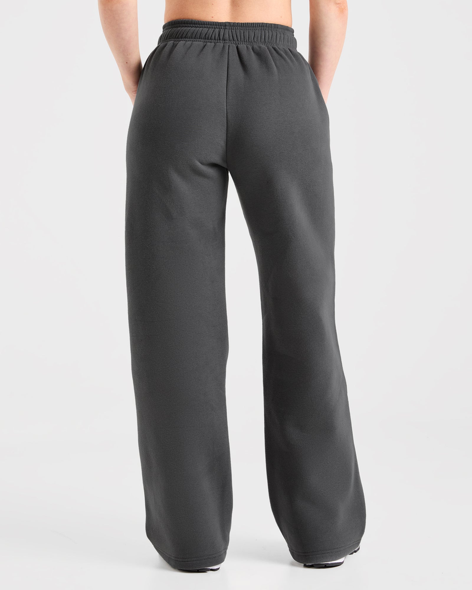 Retro Athletics Oversized Straight Leg Joggers - Charcoal