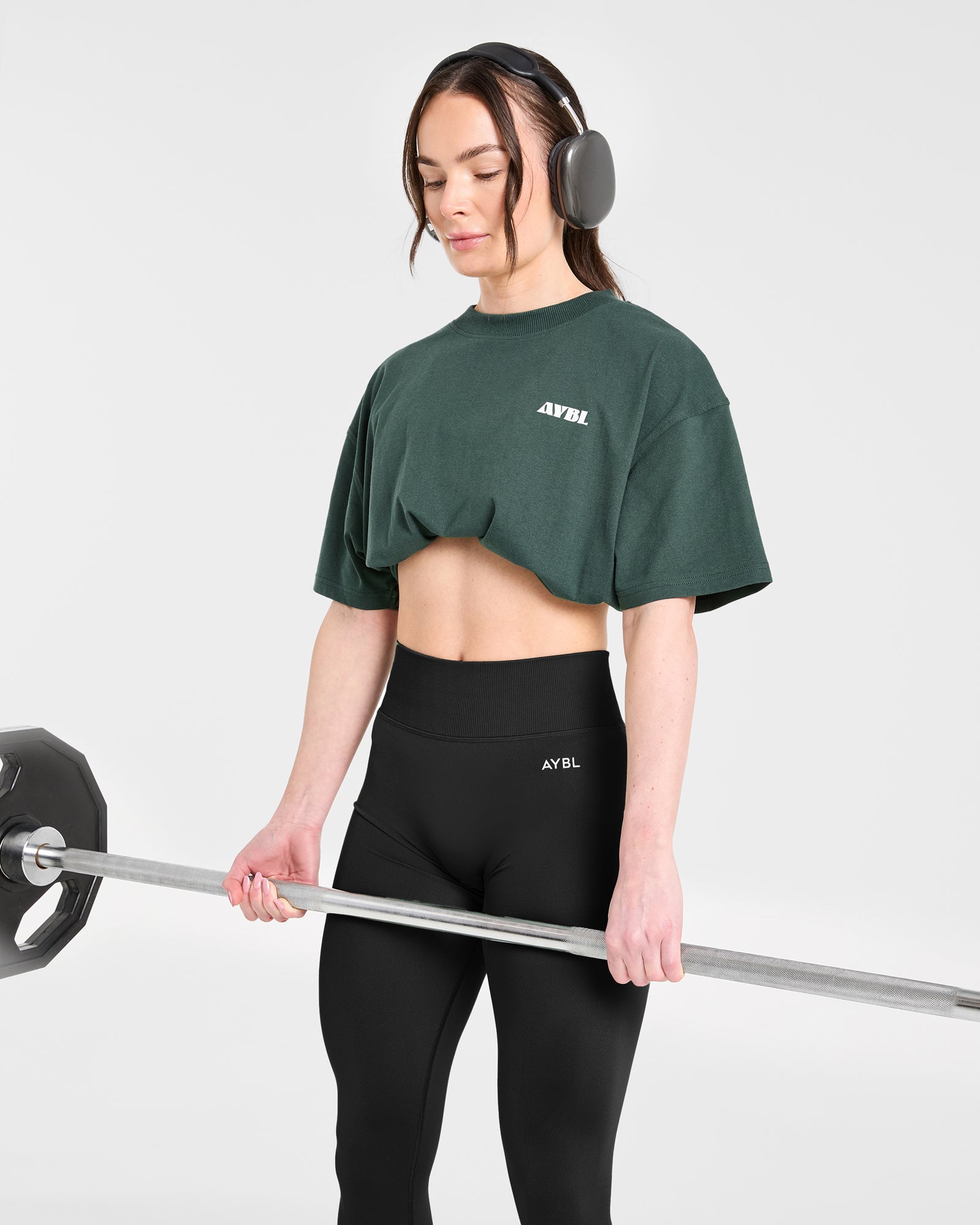 AYBL Sports Studio Oversized T Shirt - Forest Green