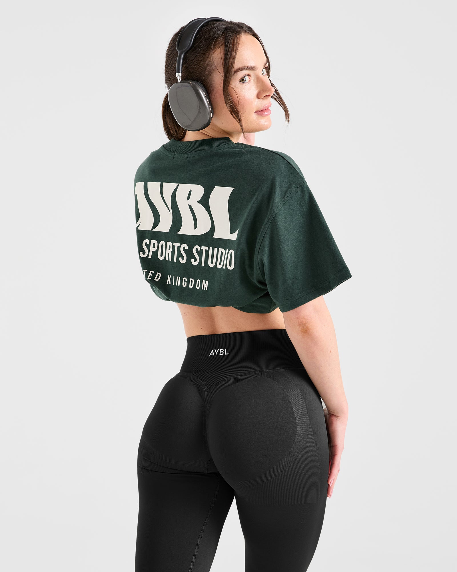 AYBL Sports Studio Oversized T Shirt - Forest Green