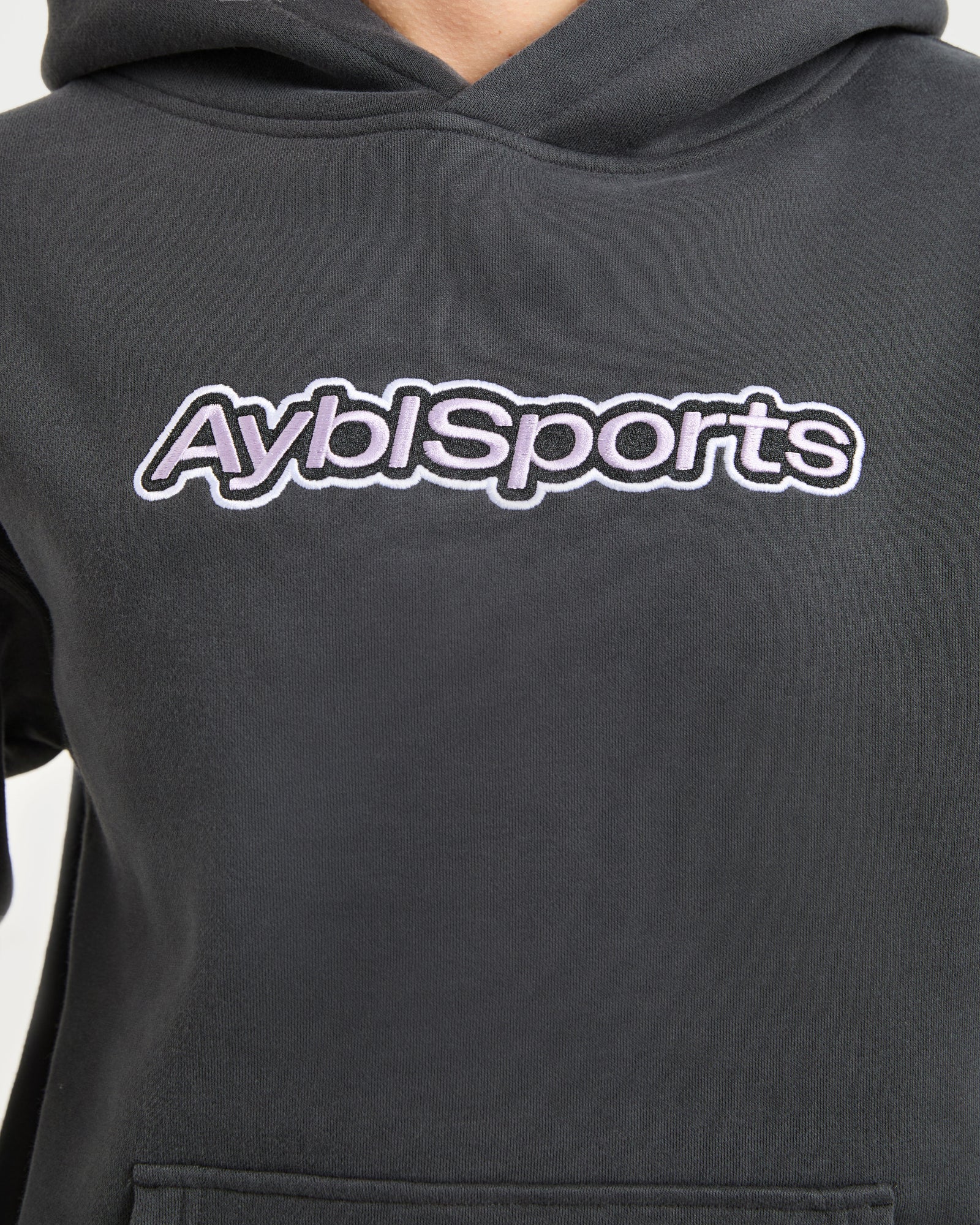 AYBL Sports Outline Oversized Hoodie - Charcoal