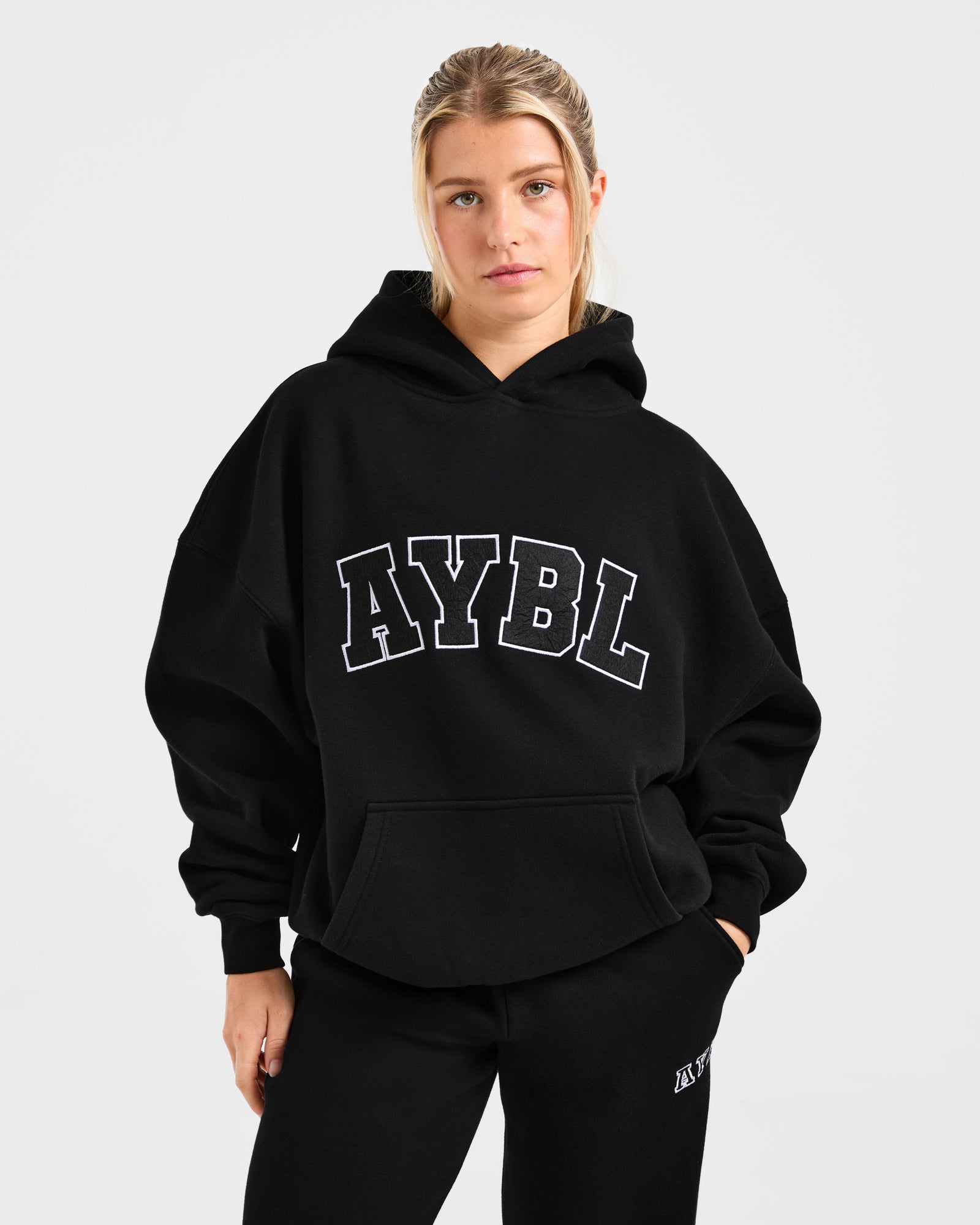 JD Varsity 2.0 Oversized Hoodie - Black (Copy)