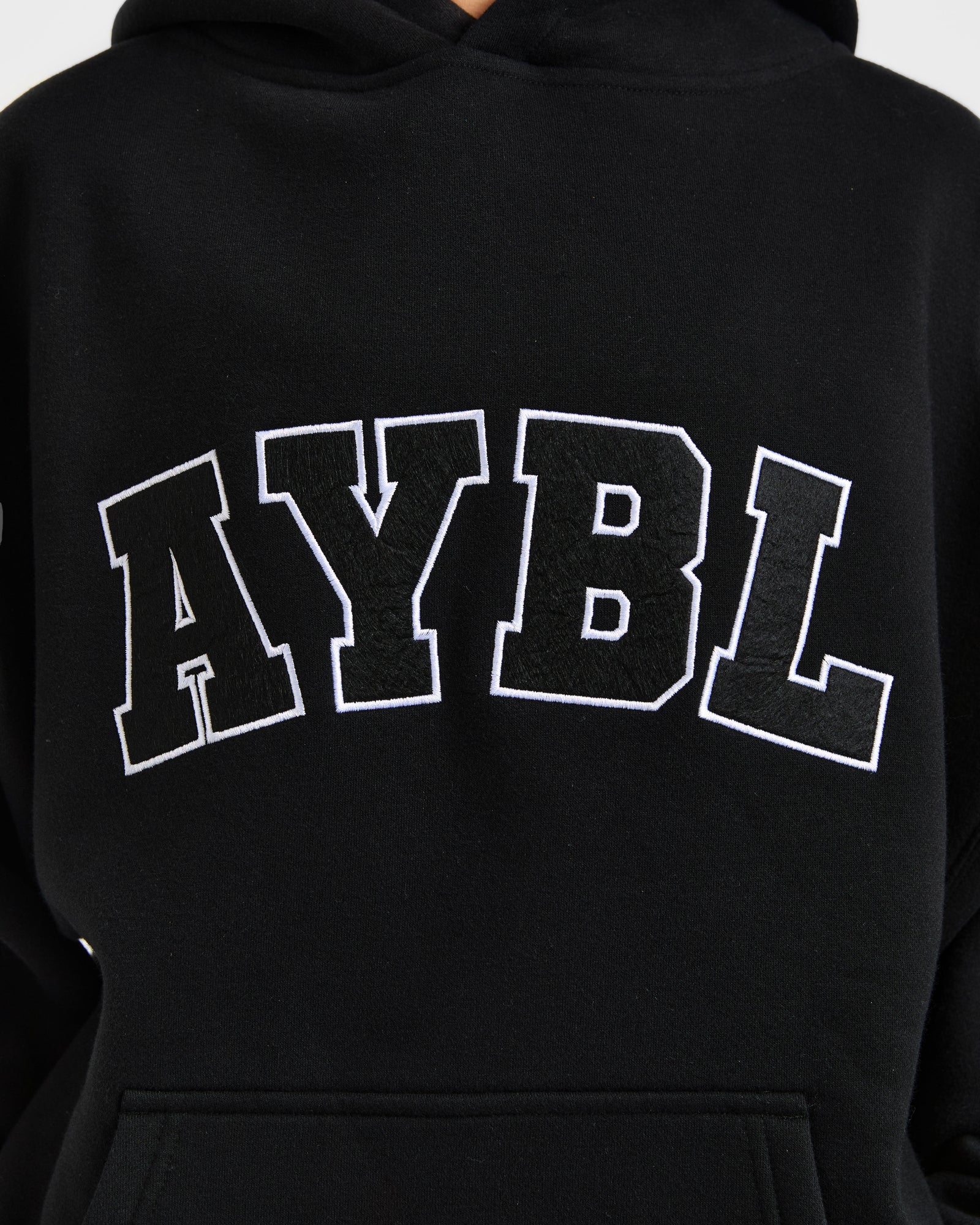 Varsity 2.0 Oversized Hoodie - Black