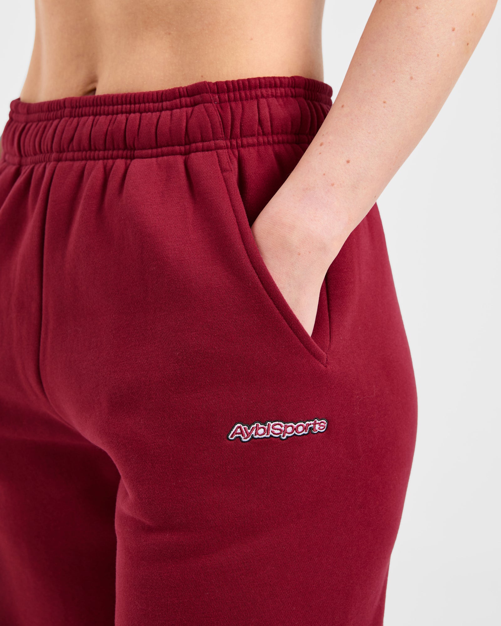 AYBL Sports Outline Oversized Joggers - Burgundy