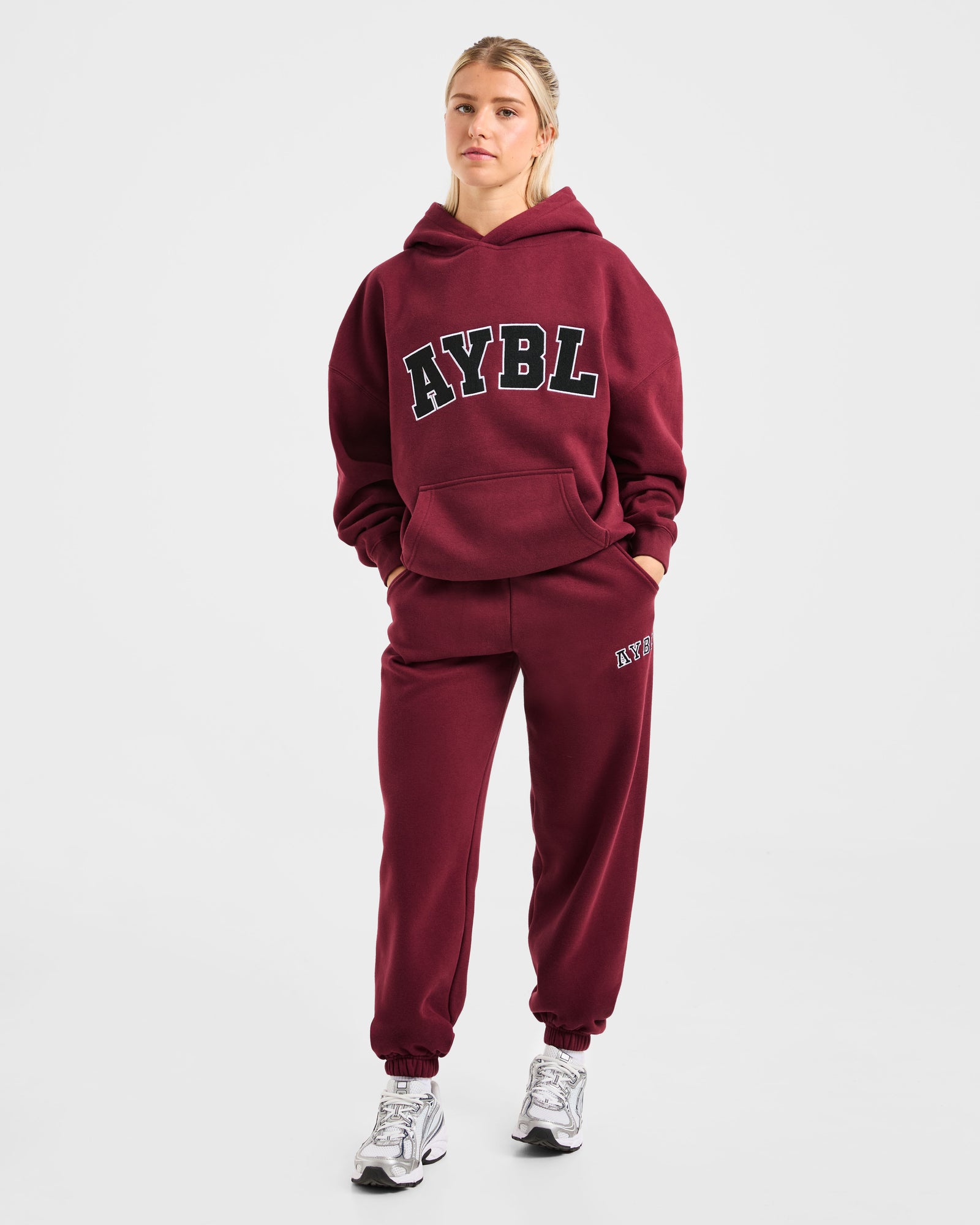 Varsity 2.0 Oversized Joggers - Red Wine