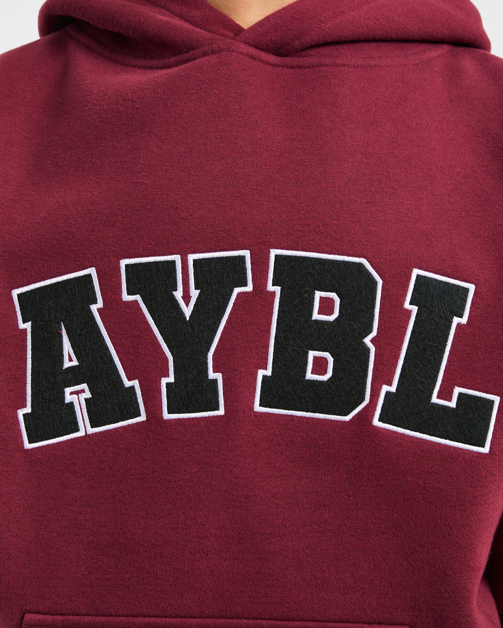 Varsity 2.0 Oversized Hoodie - Red Wine