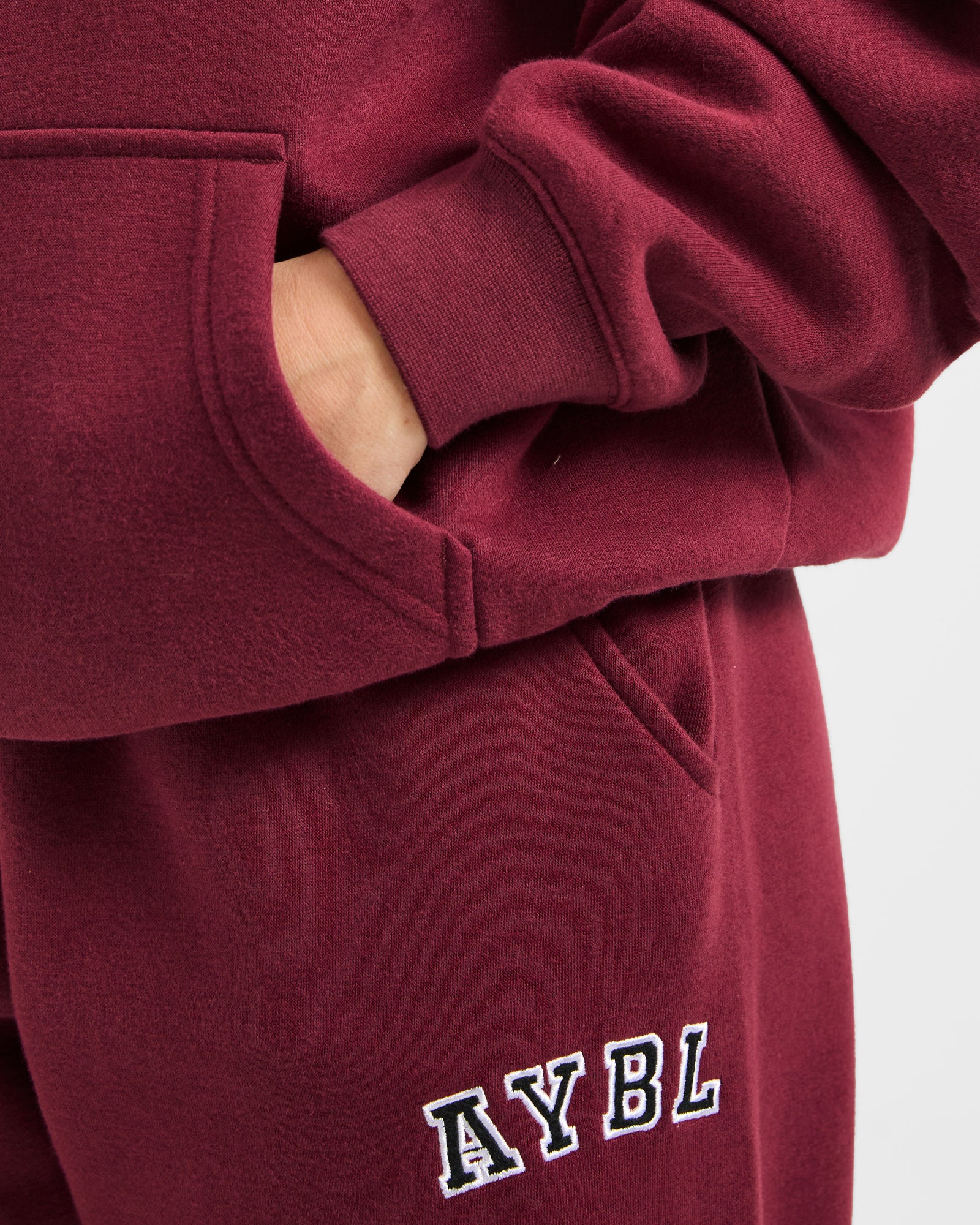 Varsity 2.0 Oversized Hoodie - Red Wine
