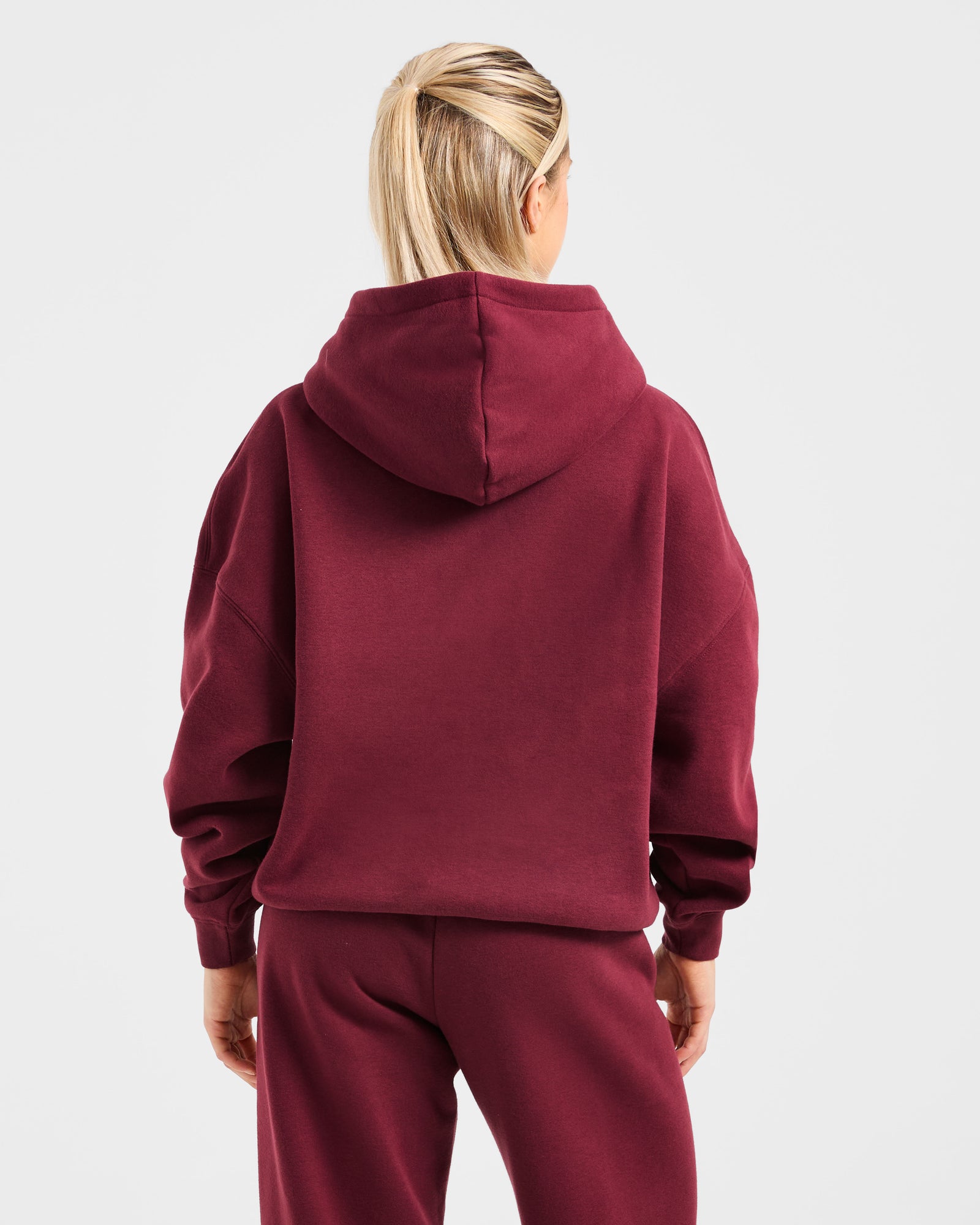 Varsity 2.0 Oversized Hoodie - Red Wine