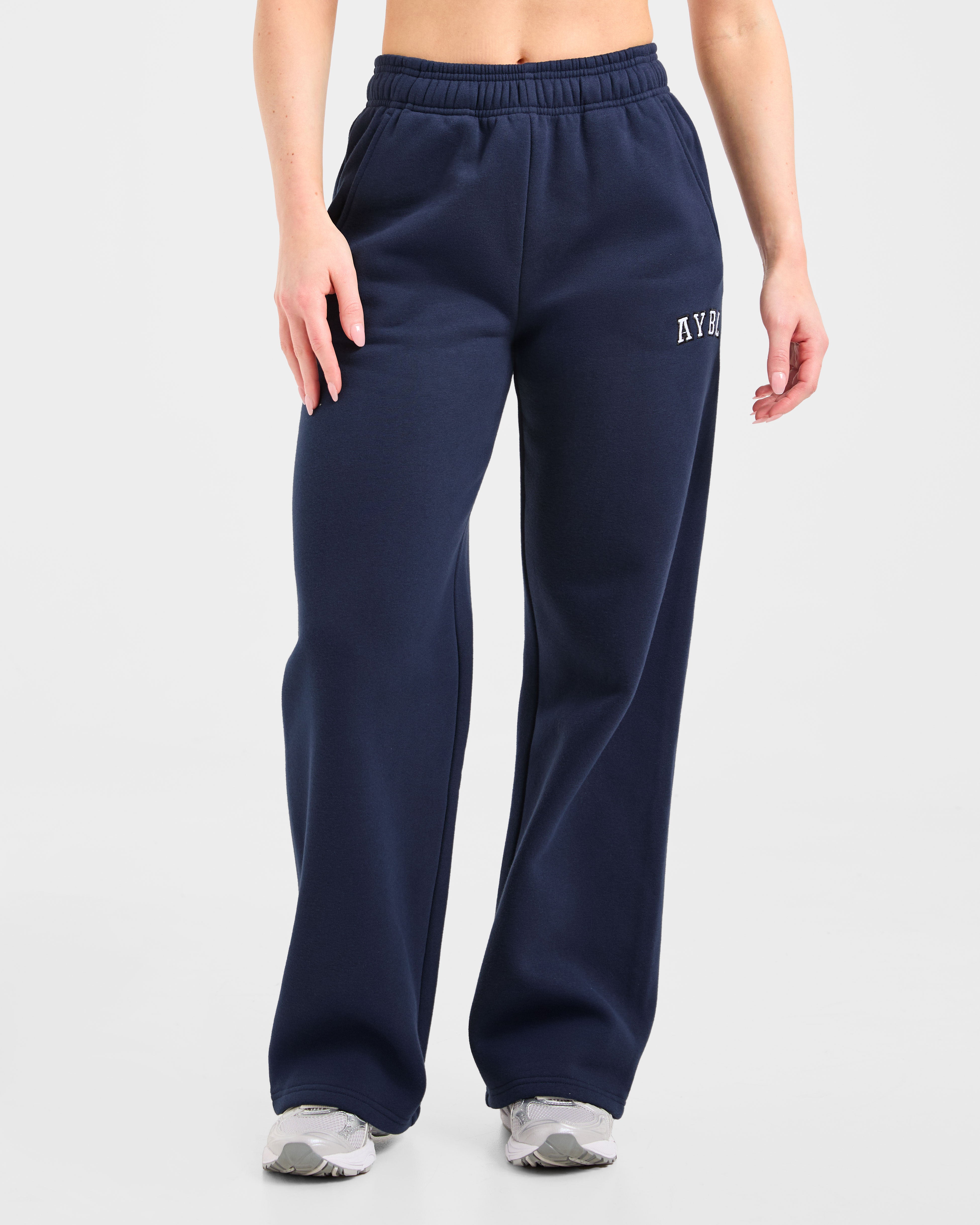 Varsity 2.0 Oversized Straight Leg Joggers - Navy
