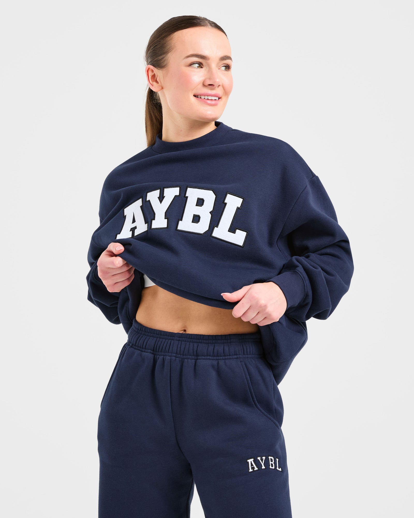Varsity 2.0 Oversized Sweatshirt - Navy