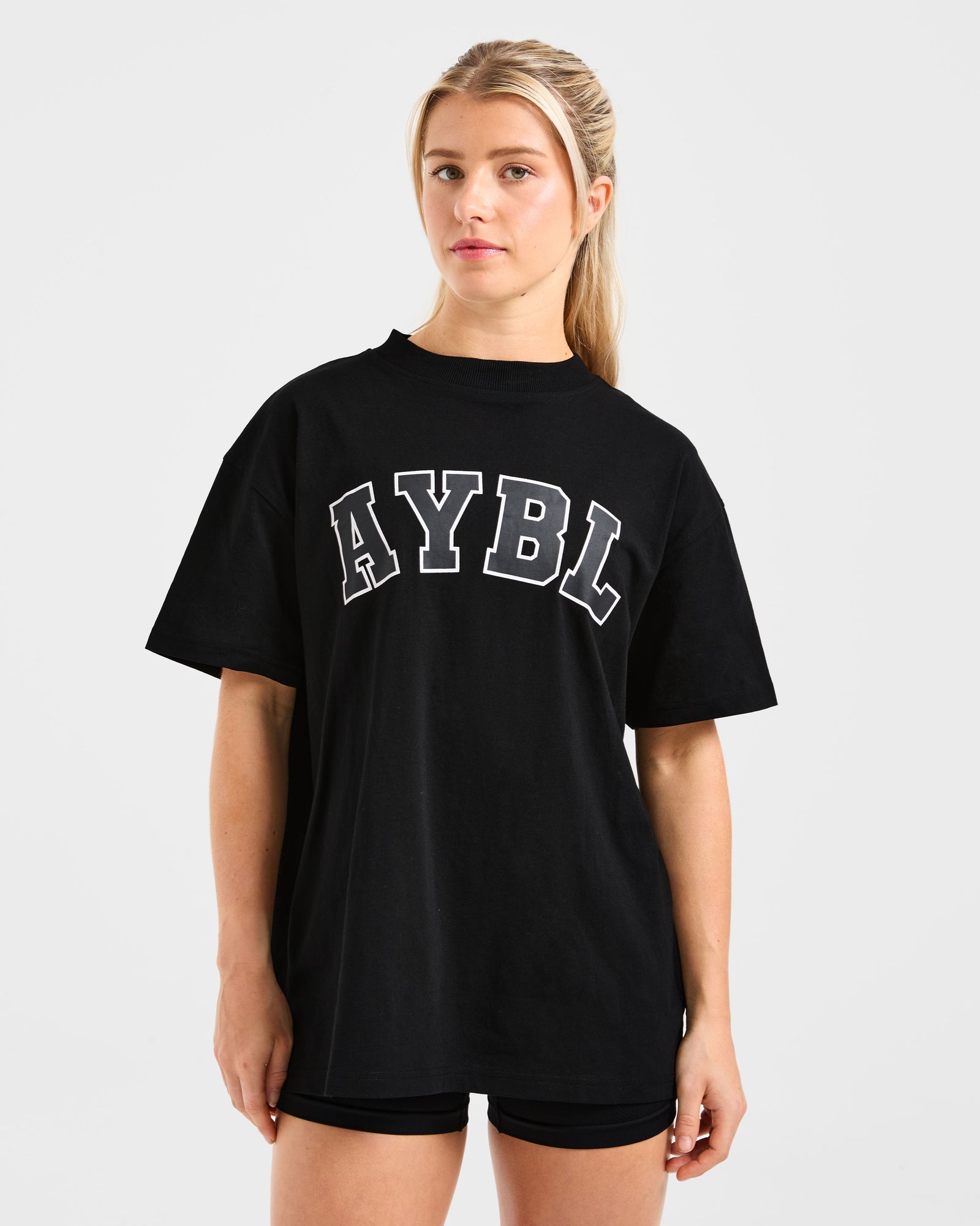 Varsity 2.0 Oversized T Shirt - Black