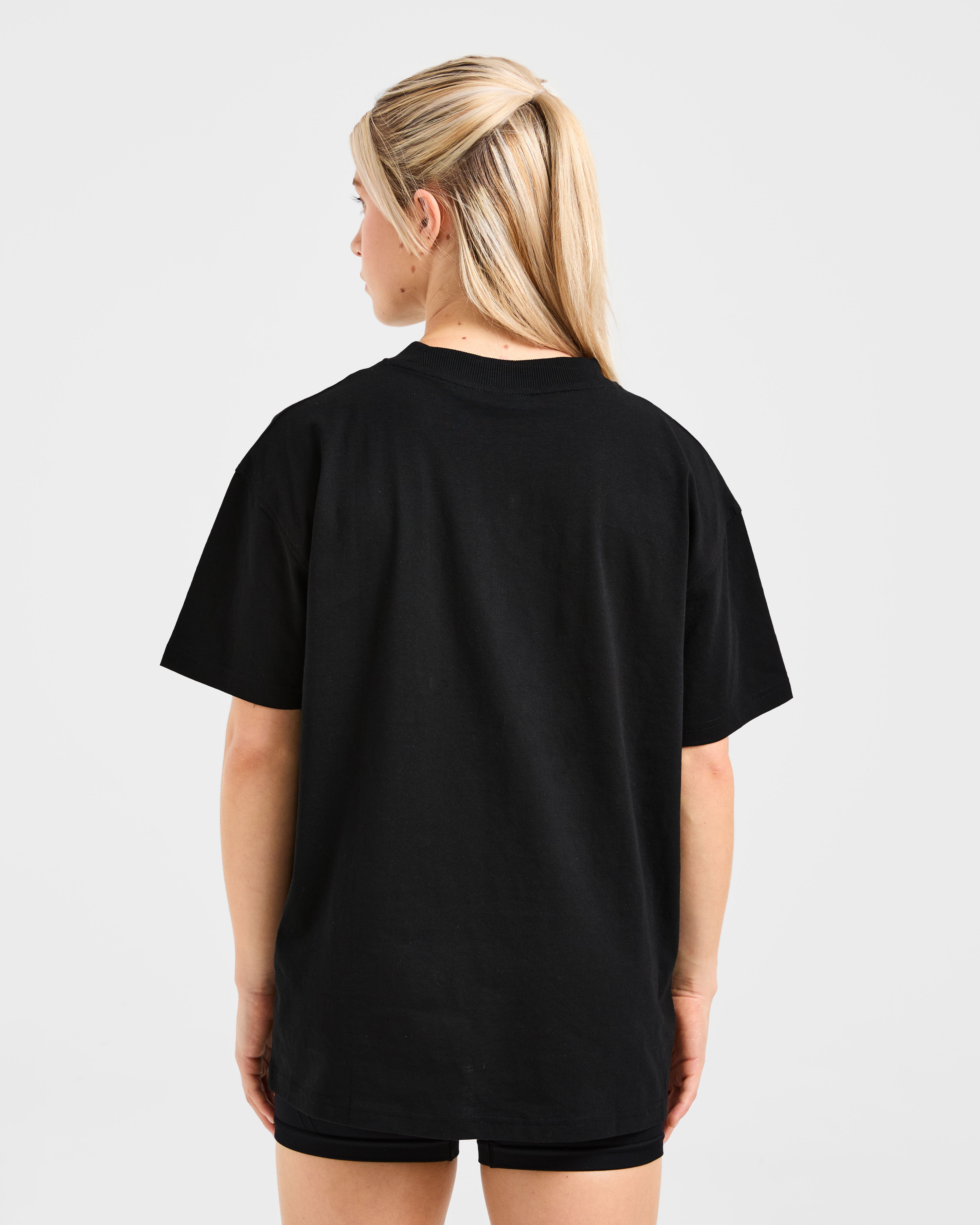 Varsity 2.0 Oversized T Shirt - Black