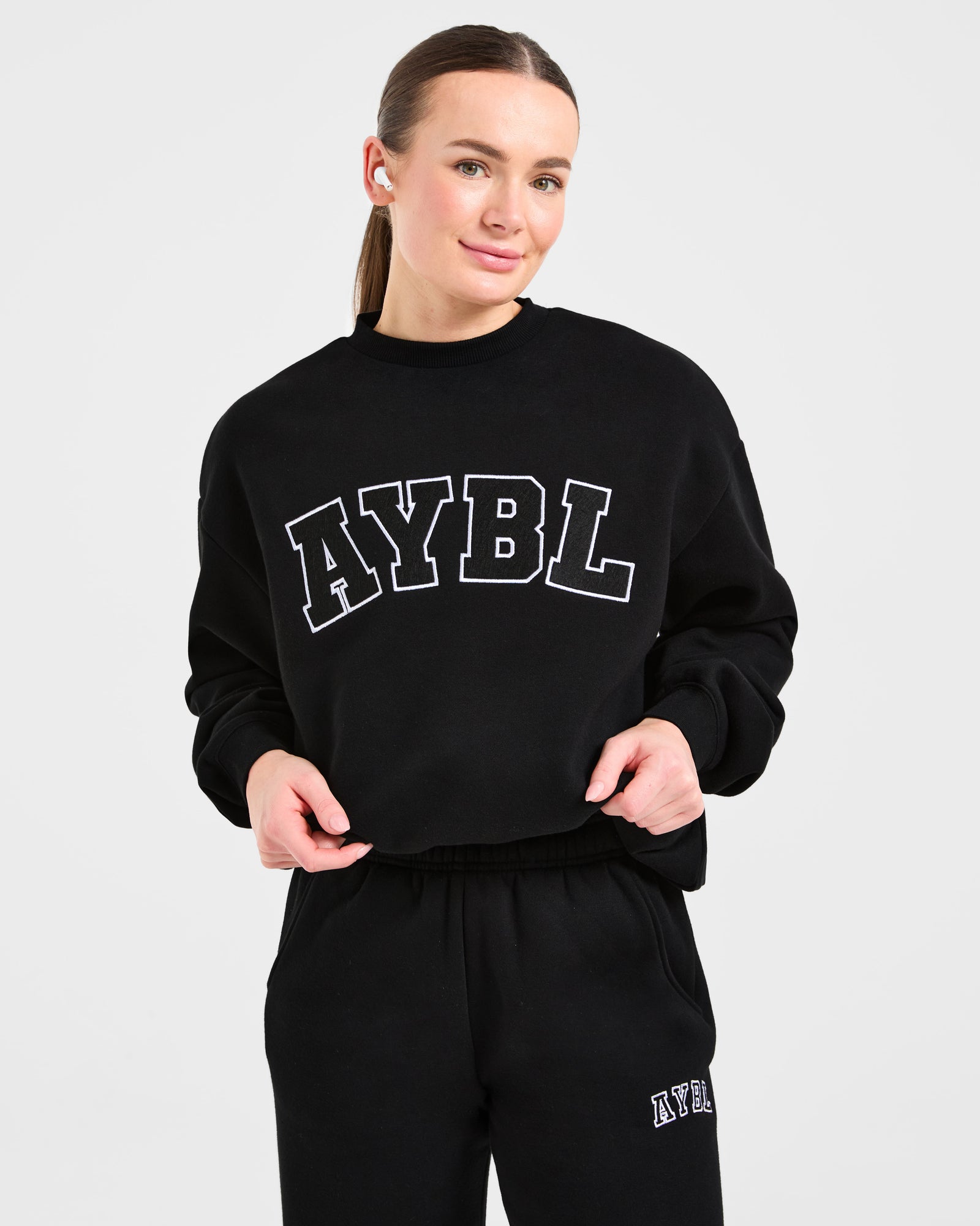 Varsity 2.0 Oversized Sweatshirt - Black