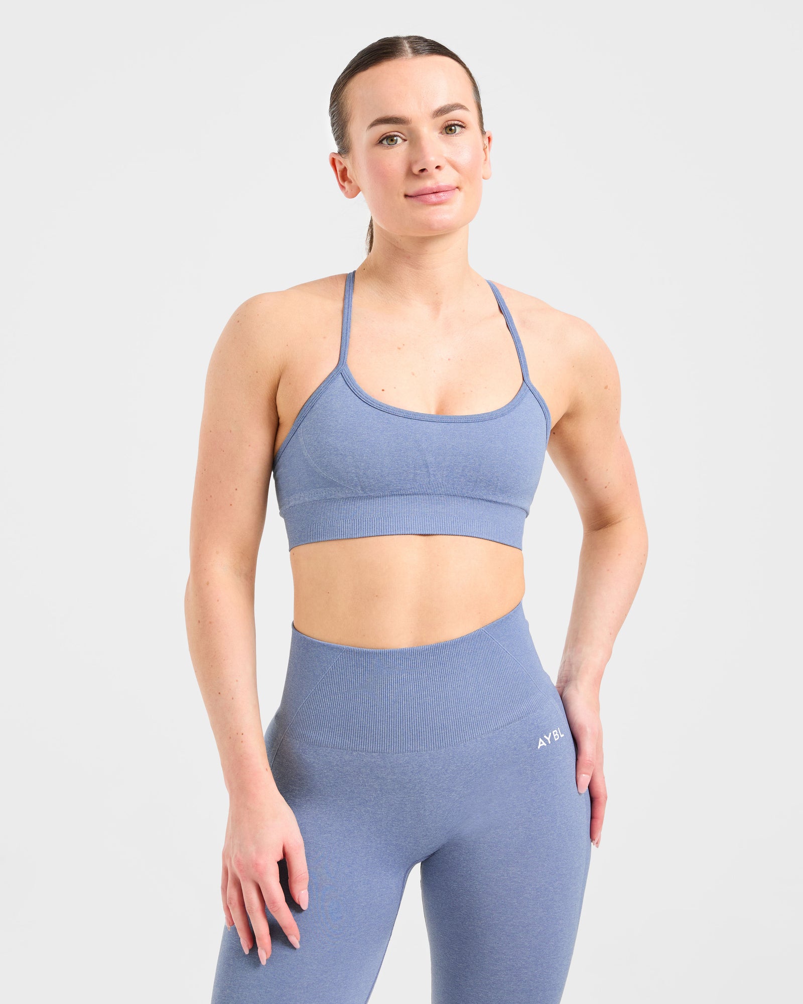 Empower Seamless Sports Bra - Blue Marl