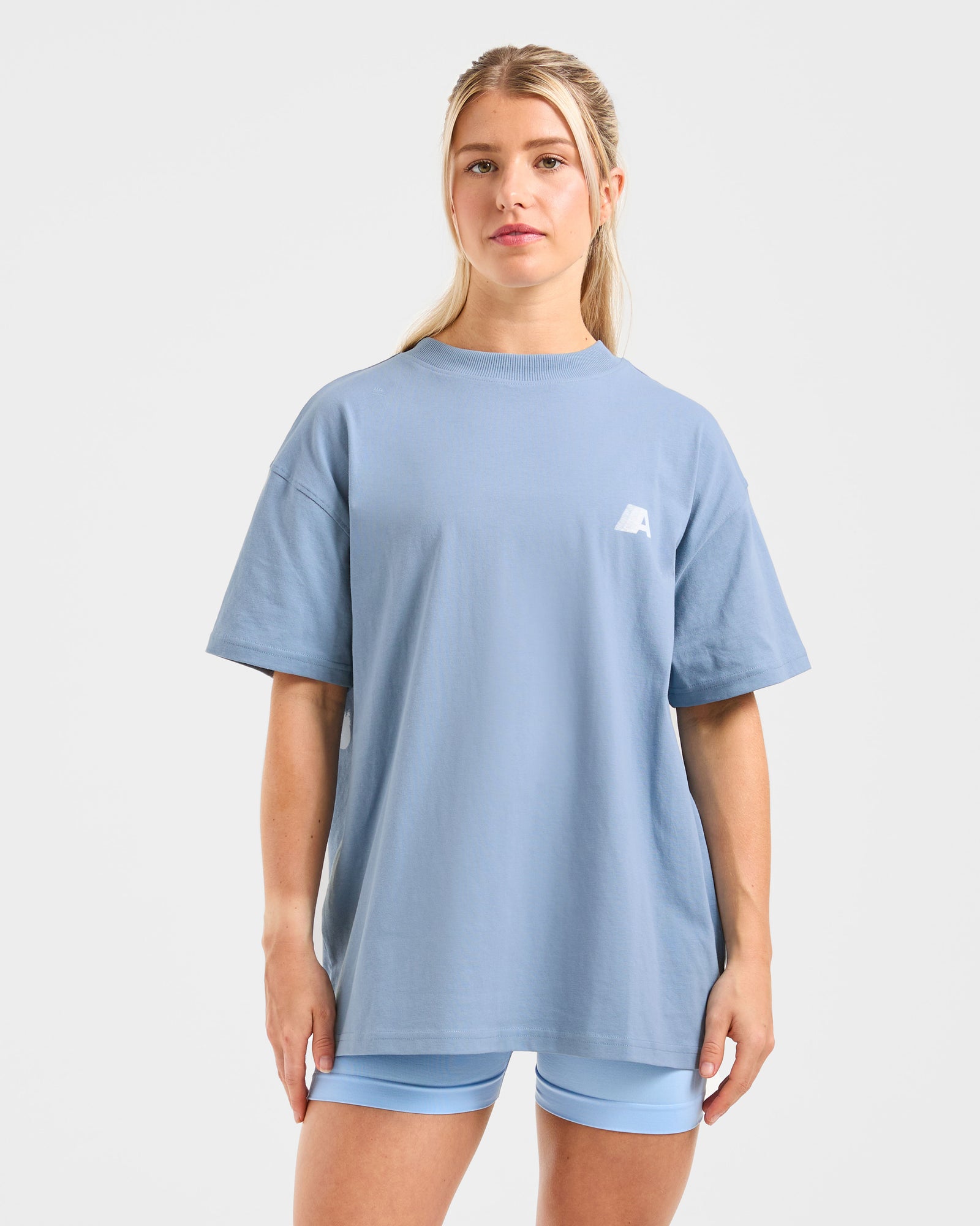JD Retro Athletics Oversized T Shirt - Vintage Blue