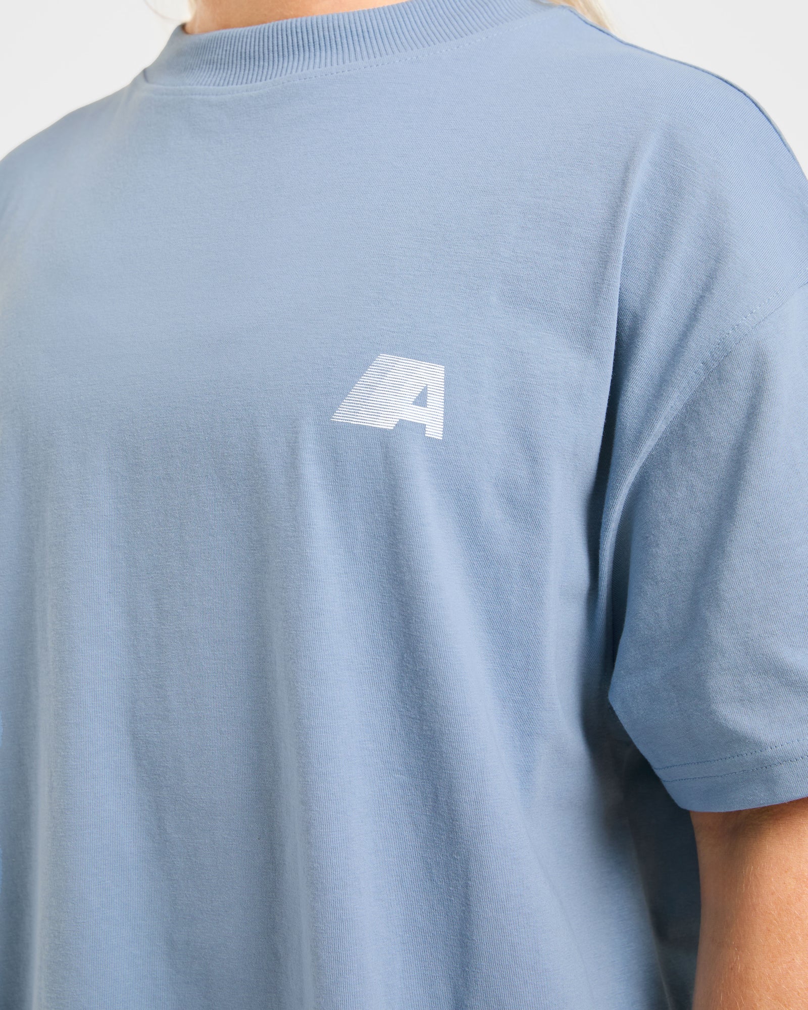JD Retro Athletics Oversized T Shirt - Vintage Blue