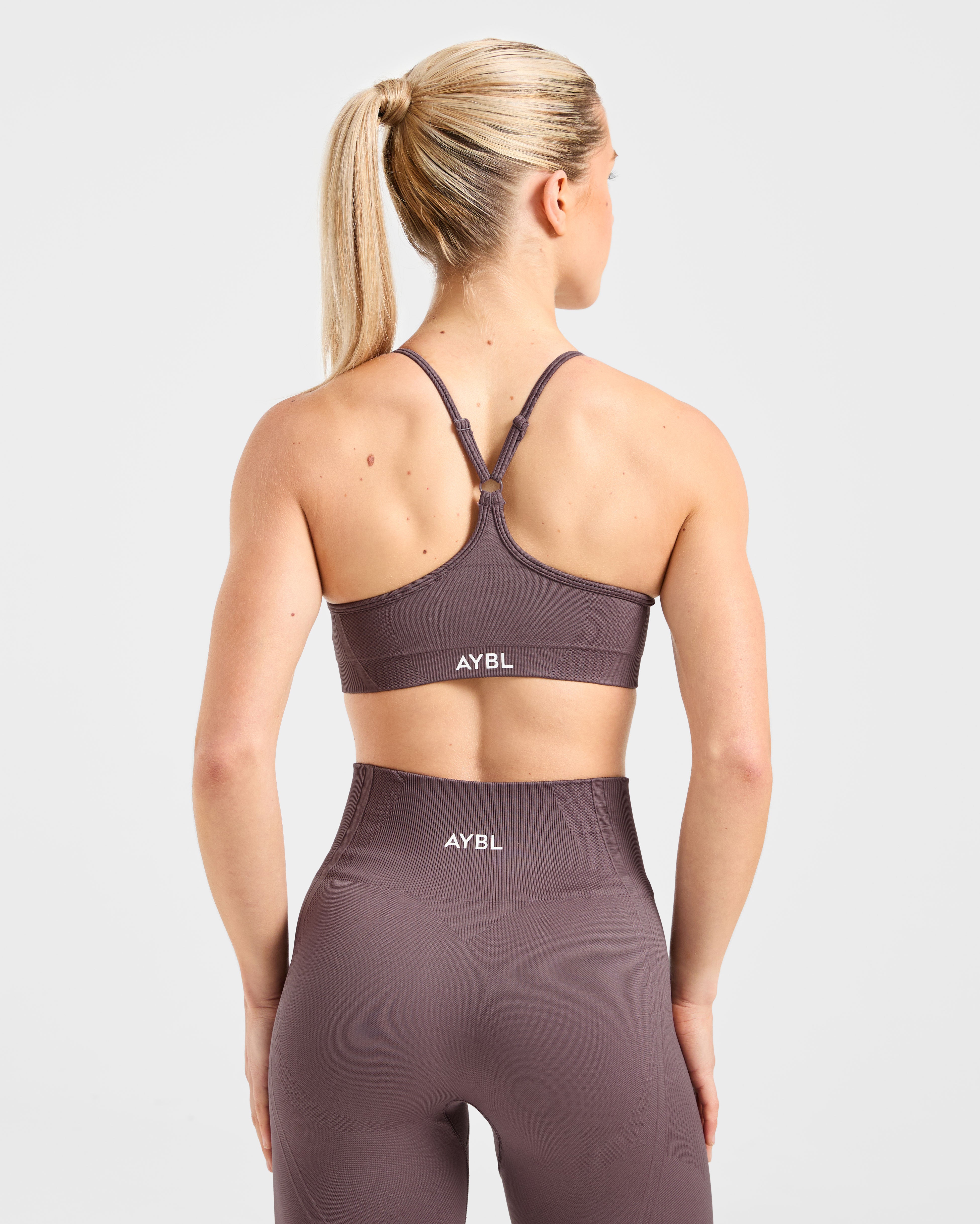 Balance V3 Seamless Strappy Sports Bra - Coffee Bean