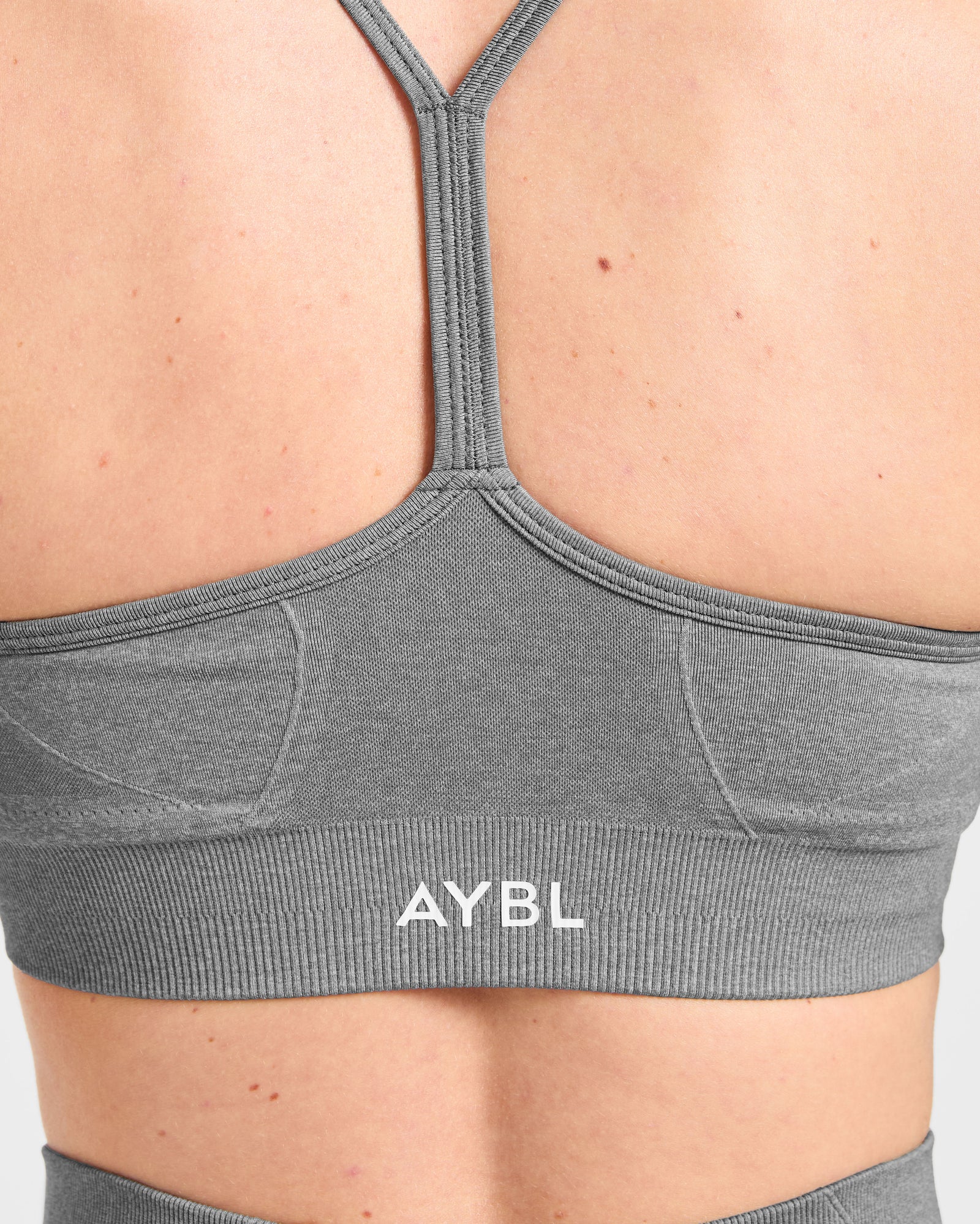 Nahtloser Sport-BH „Empower“ – Grau meliert