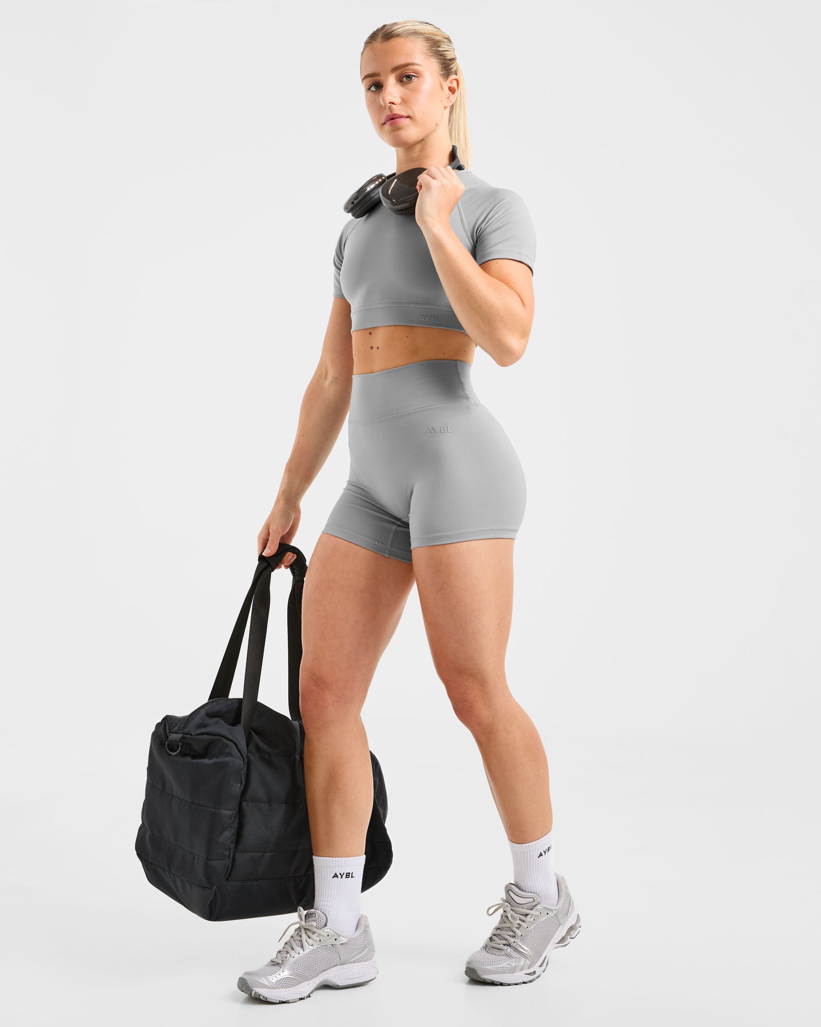 Staple Crop Top - Grey