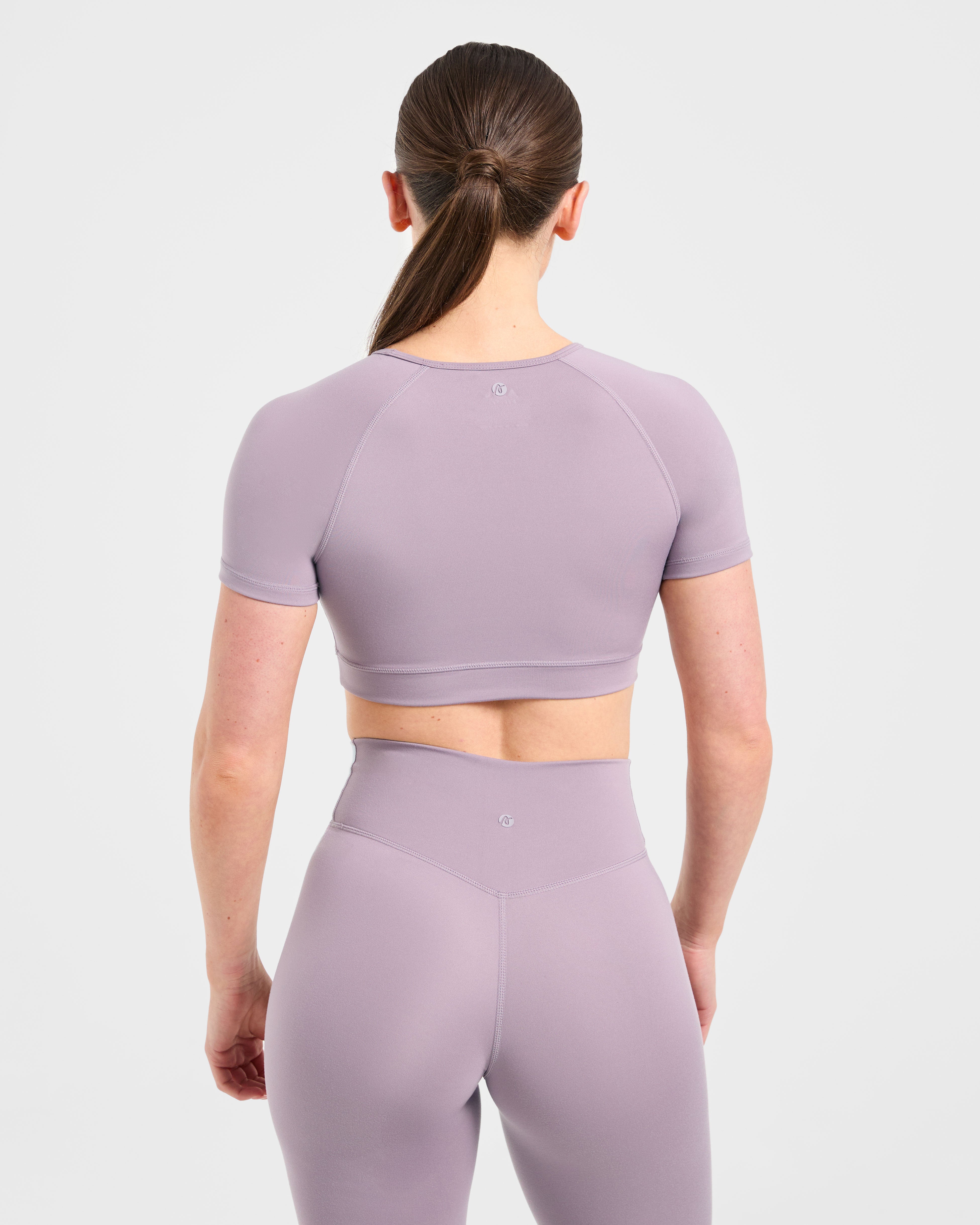 Staple Crop Top - Mauve Purple