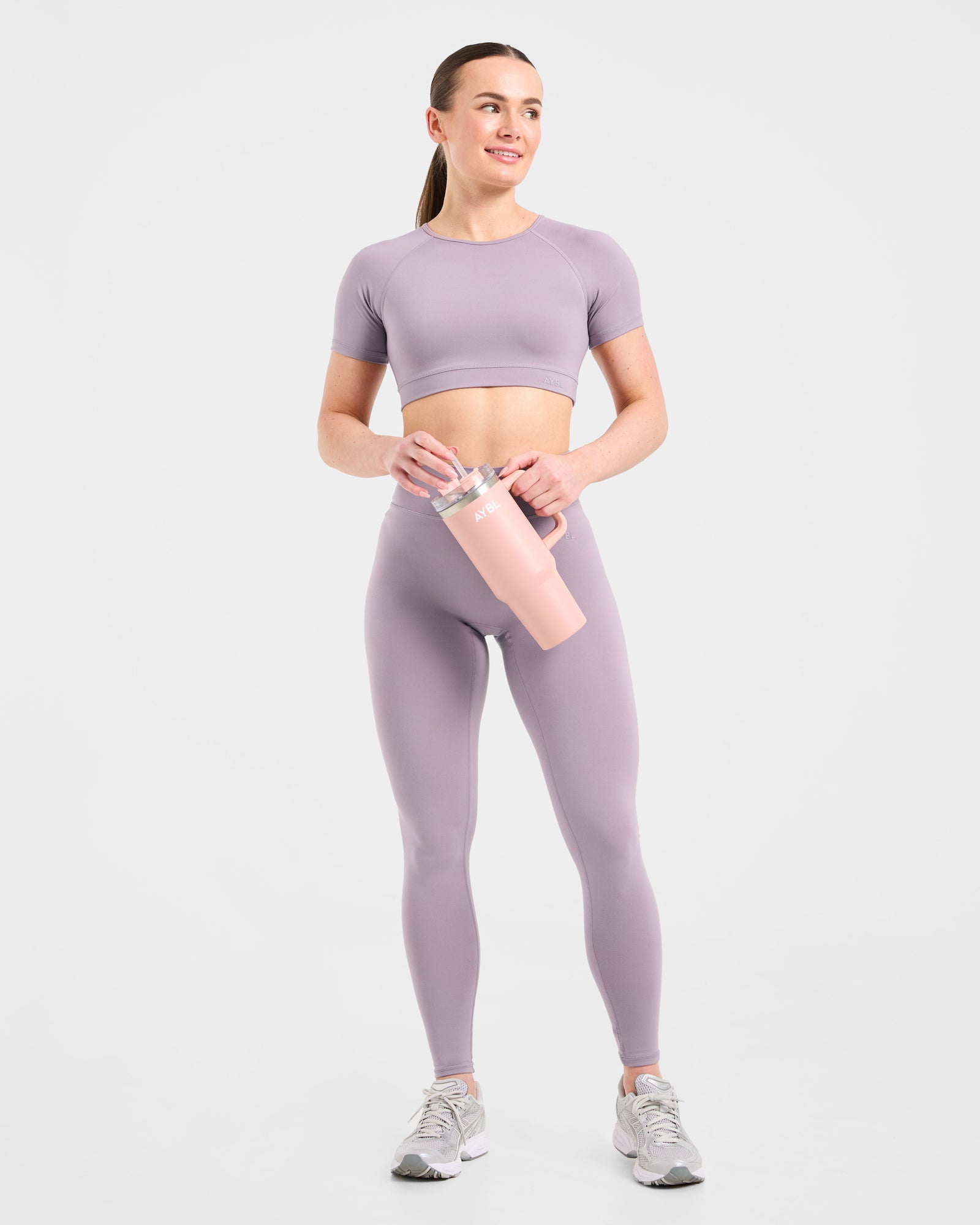 Staple Crop Top - Mauve Purple