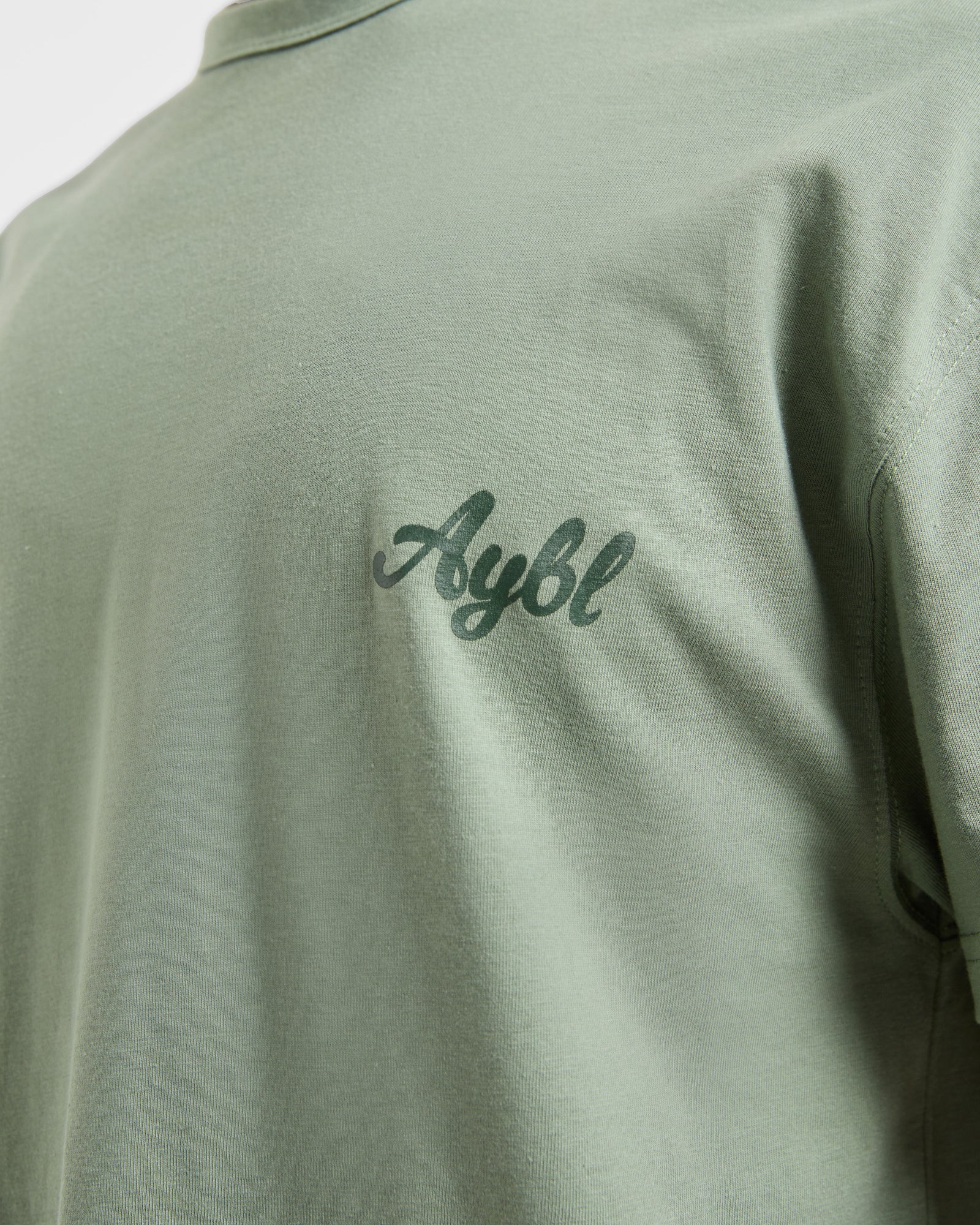 Body Achieve Mind Believe Oversized T Shirt - Green