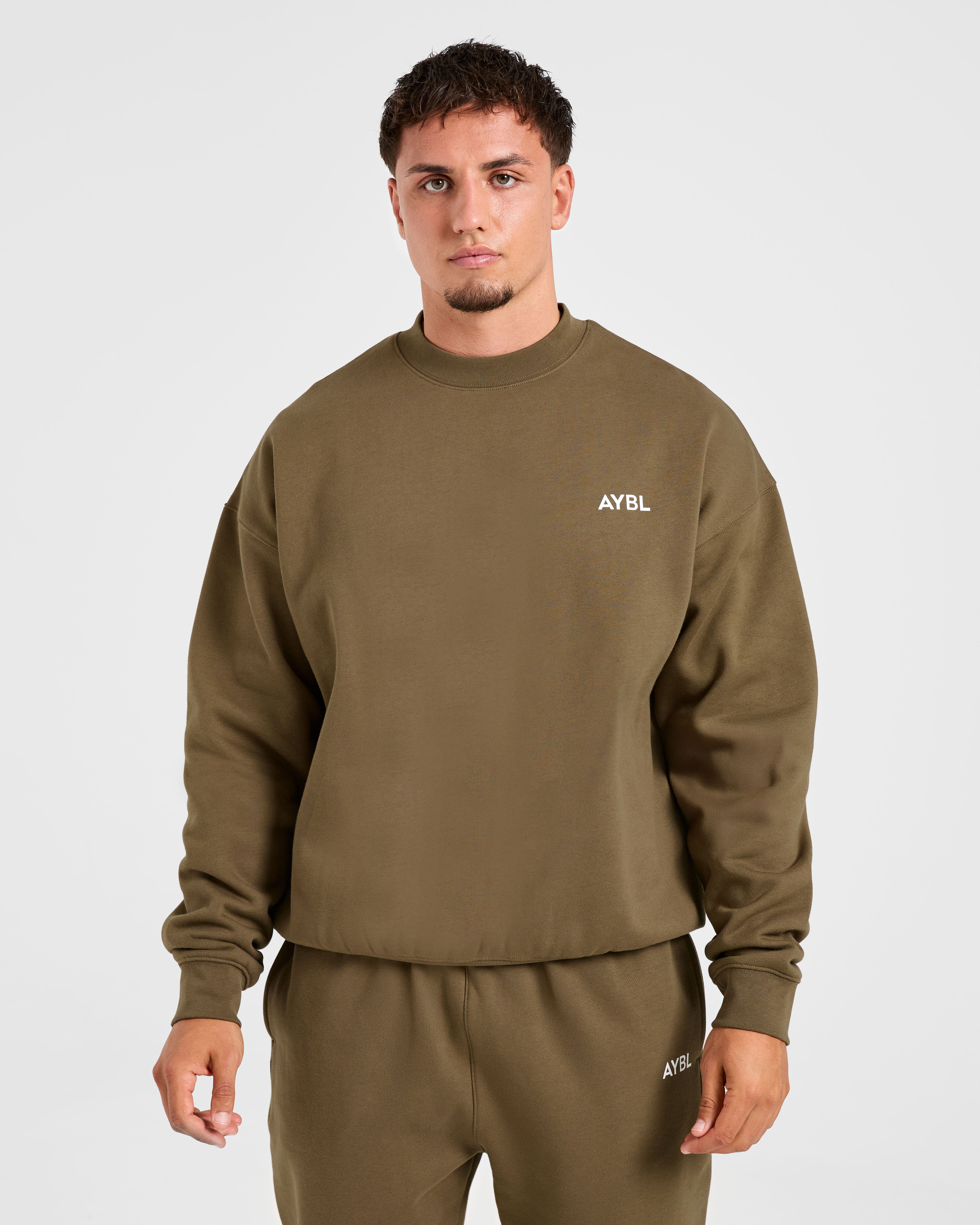 Essential Oversized Sweater - Olive Green