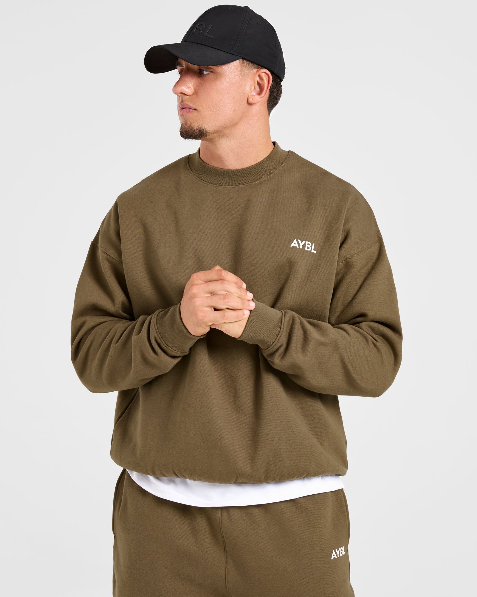 Essential Oversized Sweater - Olive Green