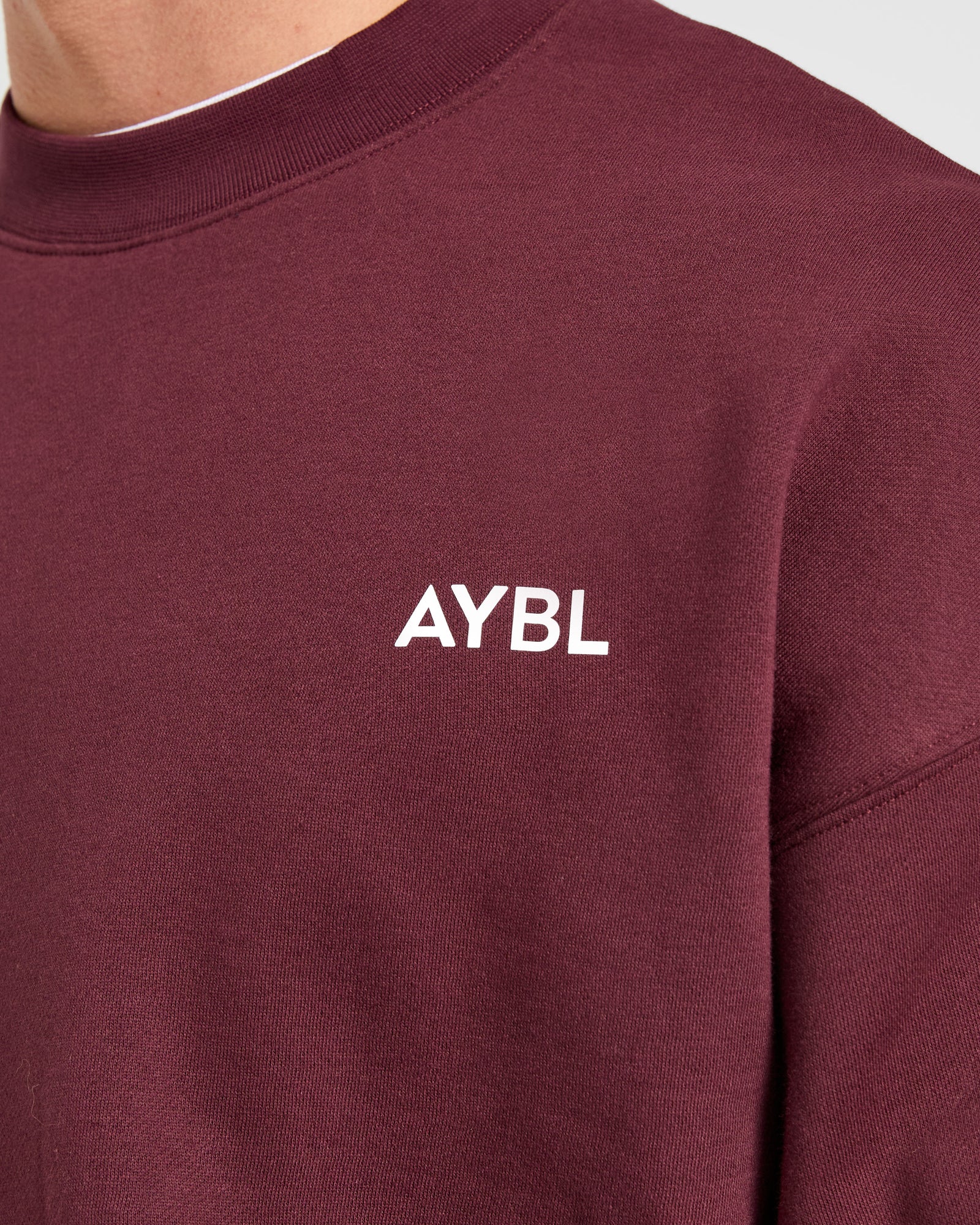 Essential Oversized Sweater - Burgundy Red