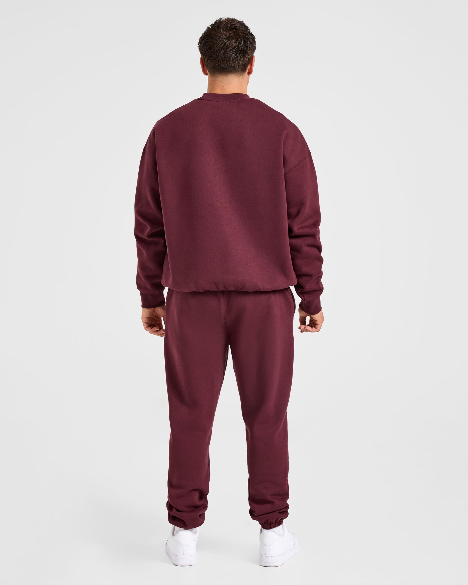 Essential Oversized Sweater - Burgundy Red