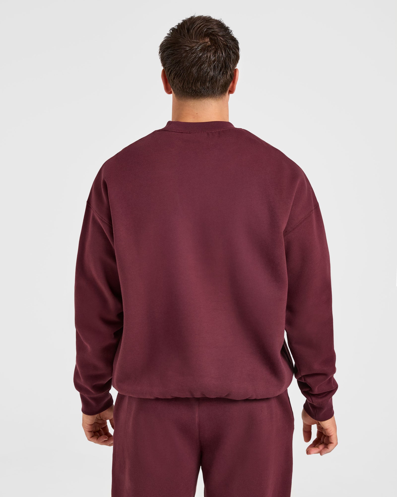 Essential Oversized Sweater - Burgundy Red