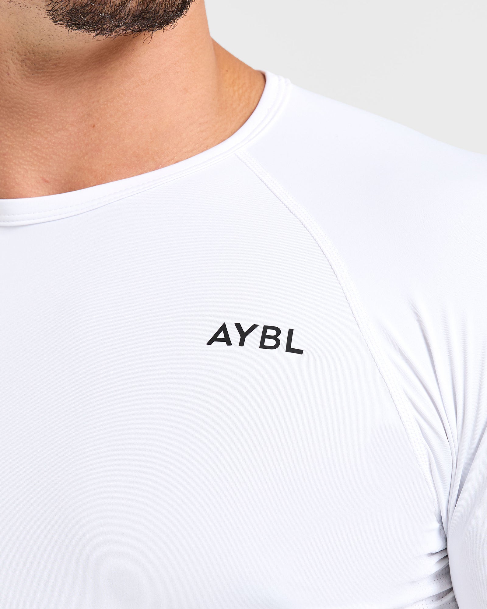 Compression Long Sleeve T Shirt - White