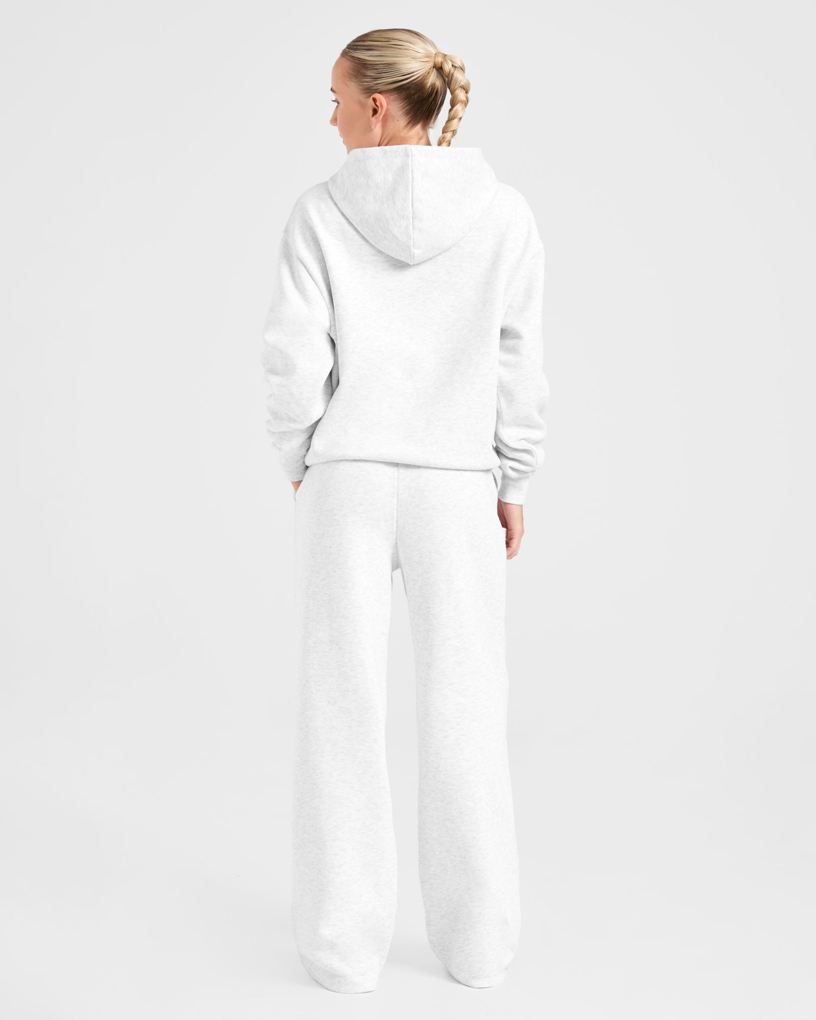 Lifestyle Oversized Straight Leg Joggers - Heather Grey