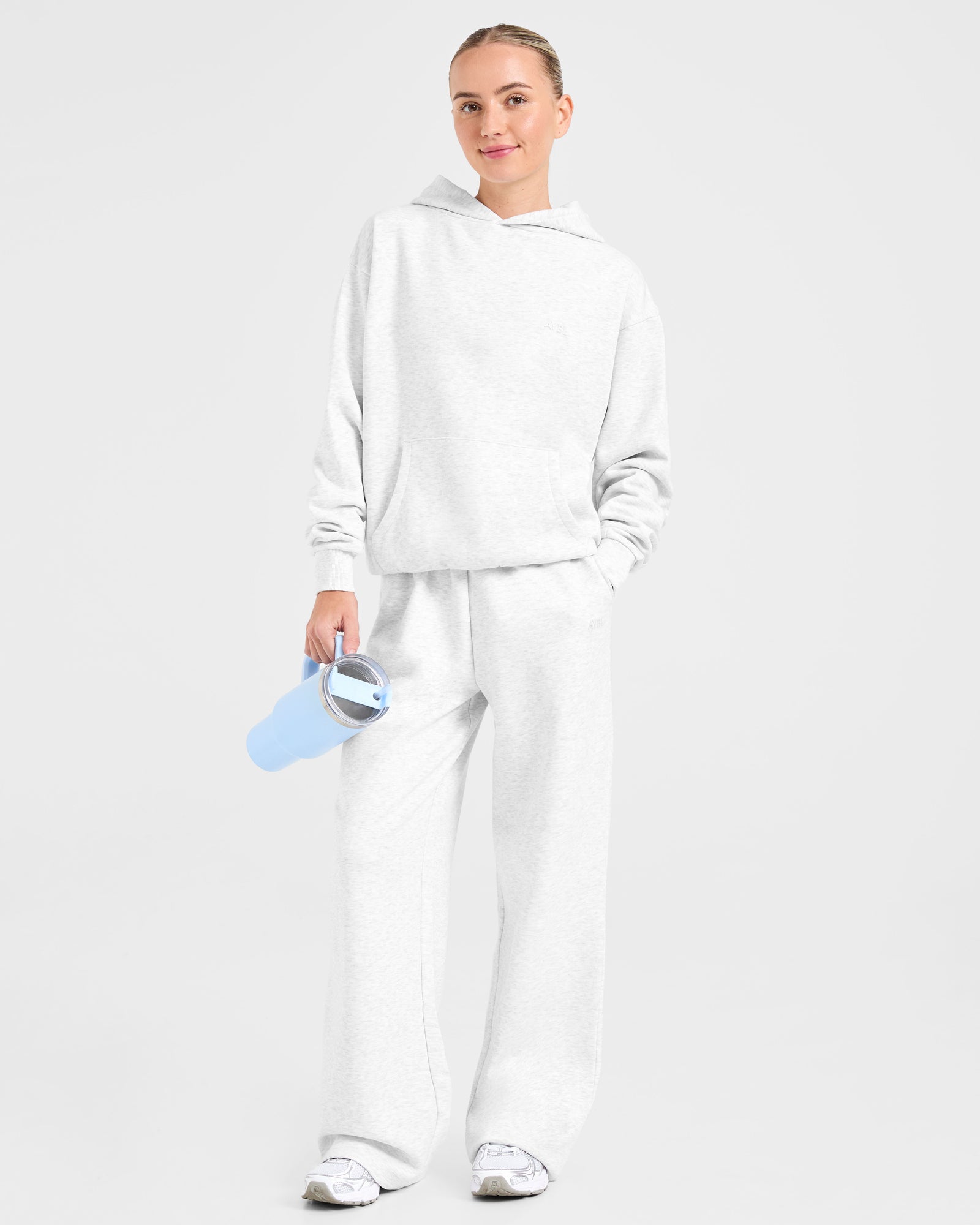 Lifestyle Oversized Straight Leg Joggers - Heather Grey