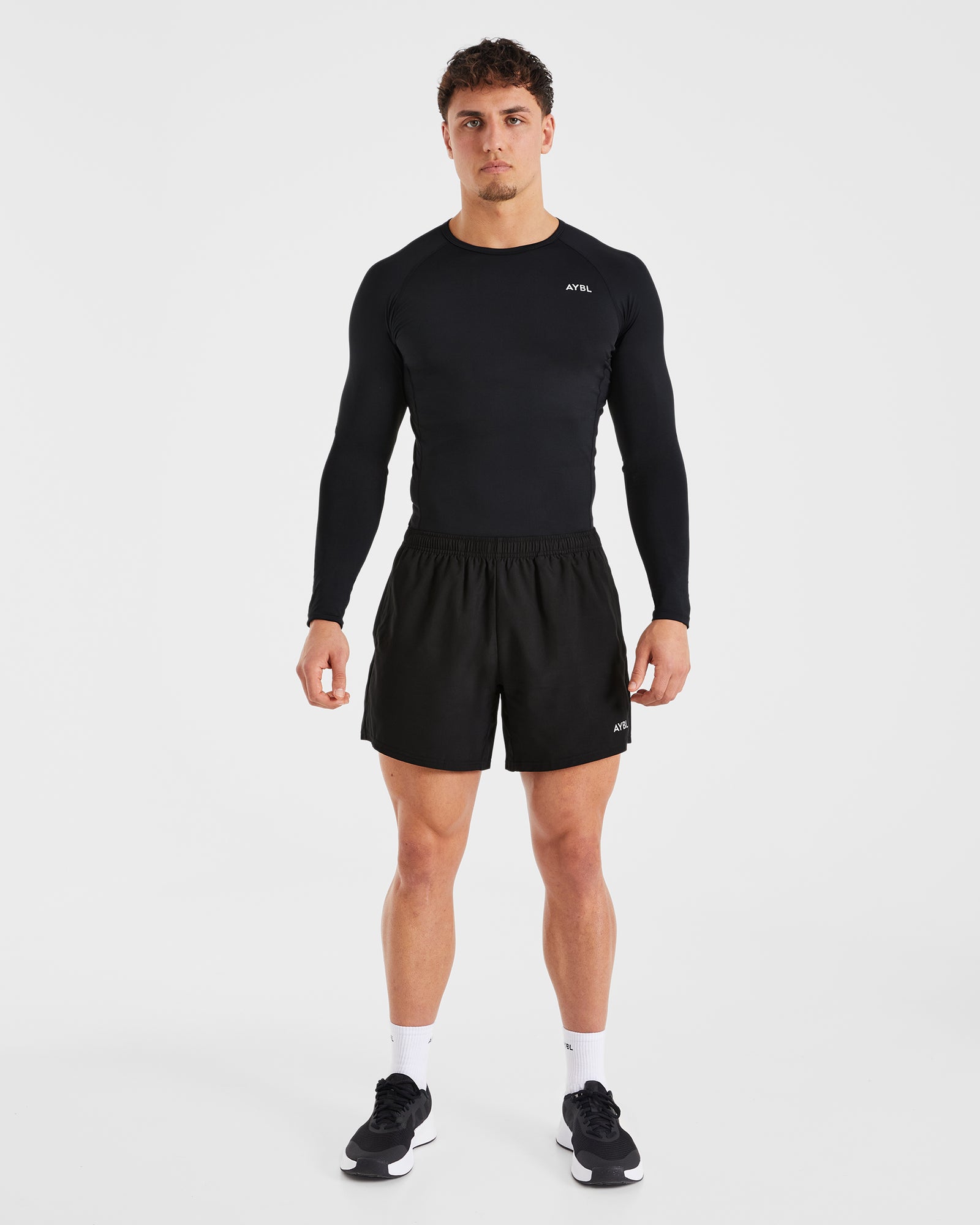 Compression Long Sleeve T Shirt - Black
