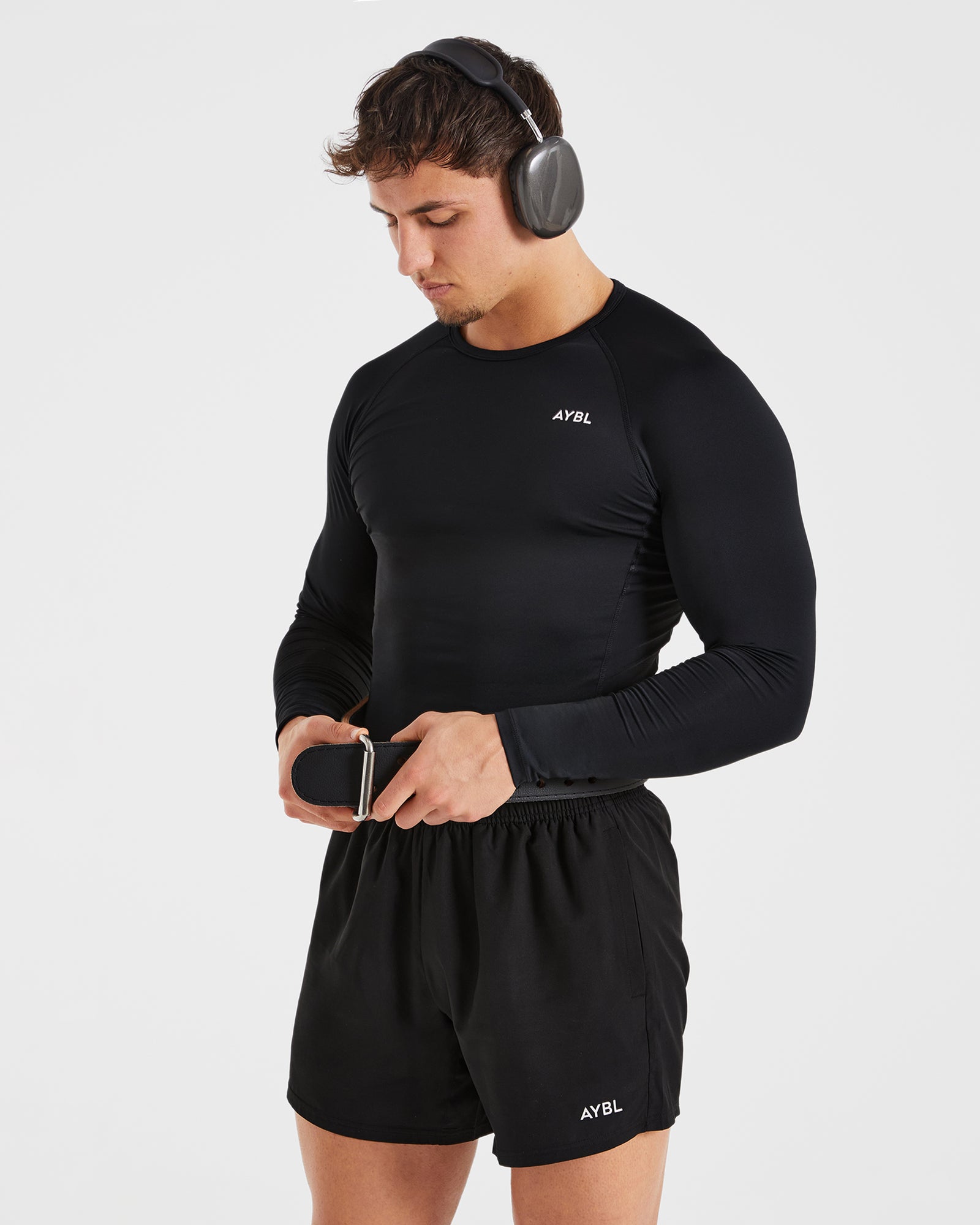 Compression Long Sleeve T Shirt - Black
