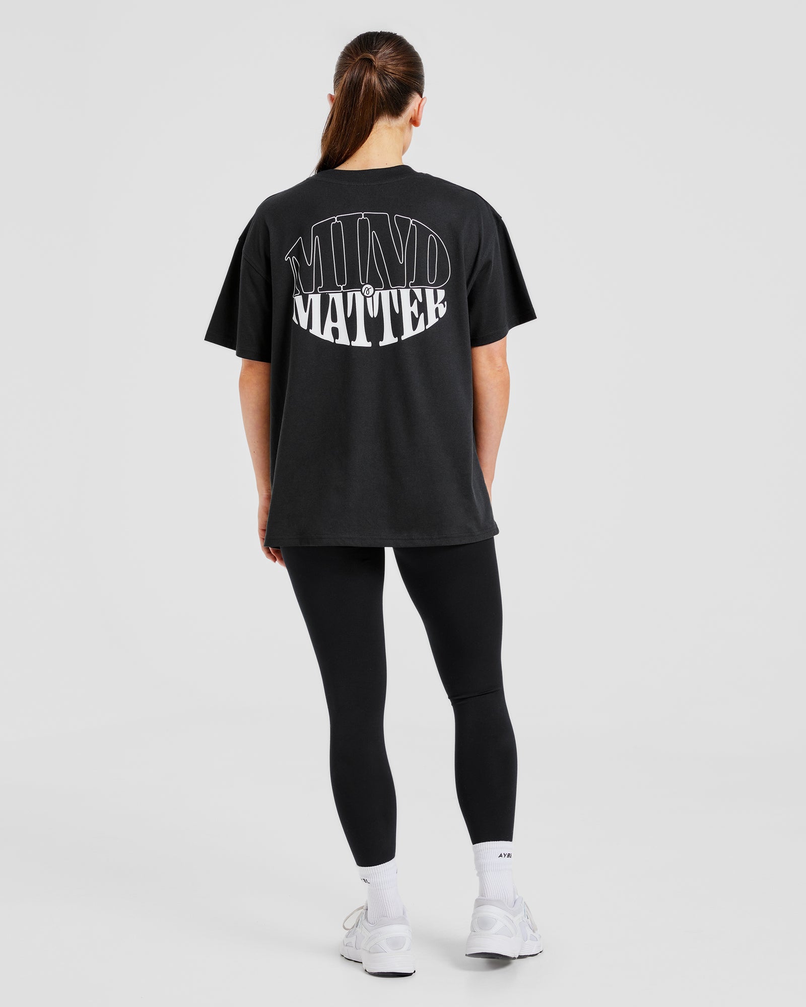 Mind Over Matter Oversized T Shirt - Black