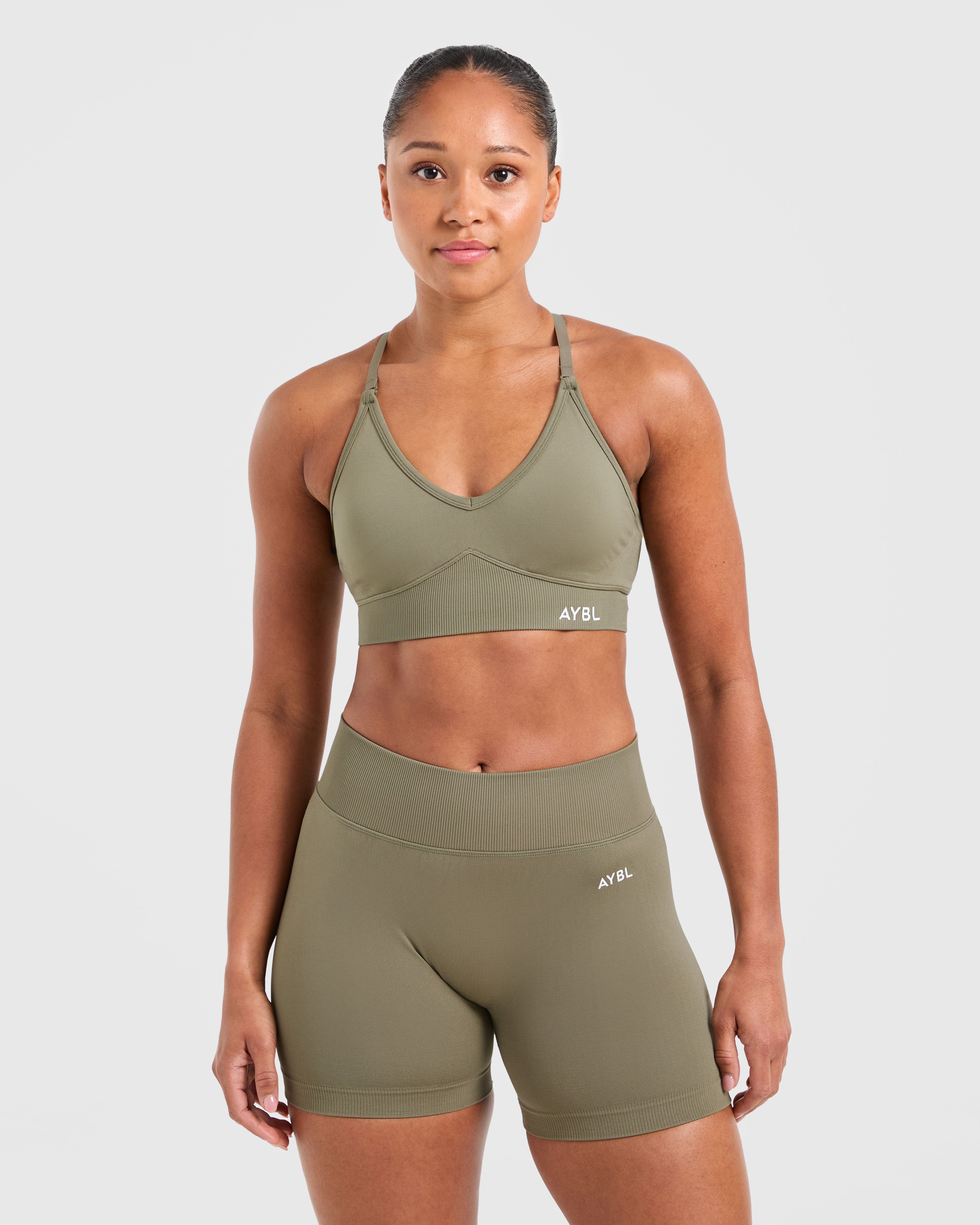 JD Adapt Seamless Sports Bra - Muted Olive