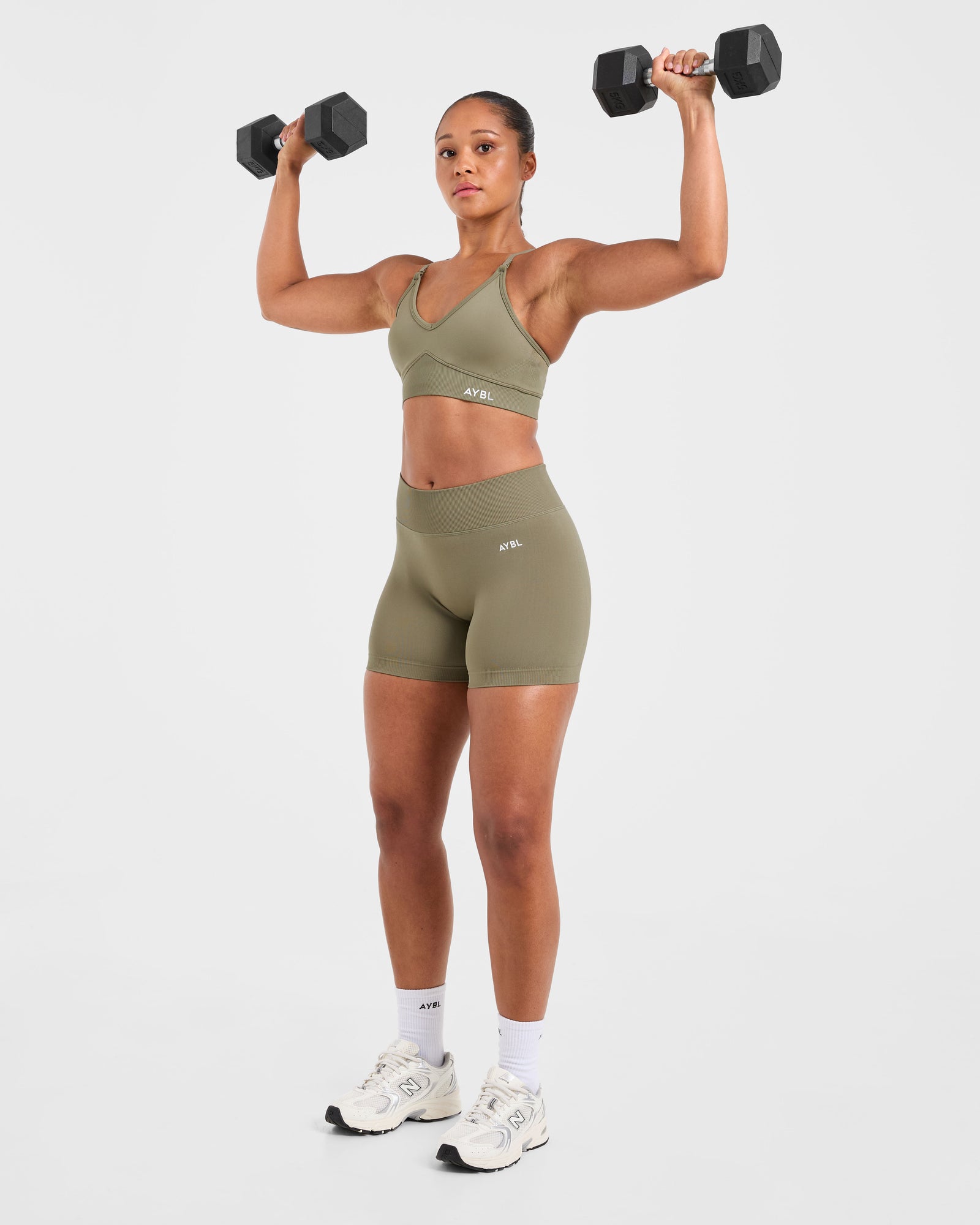 JD Adapt Seamless Sports Bra - Muted Olive