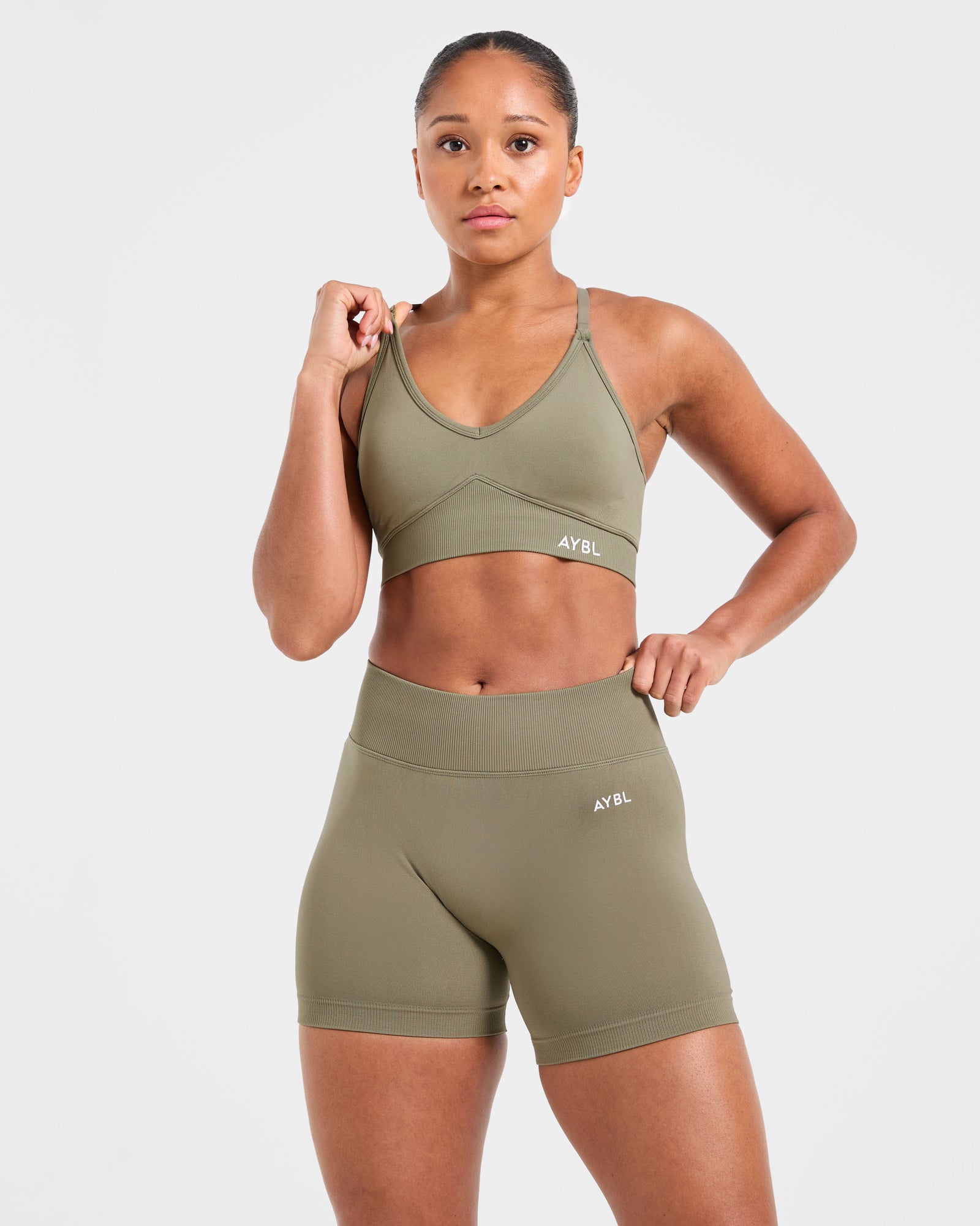 JD Adapt Seamless Sports Bra - Muted Olive