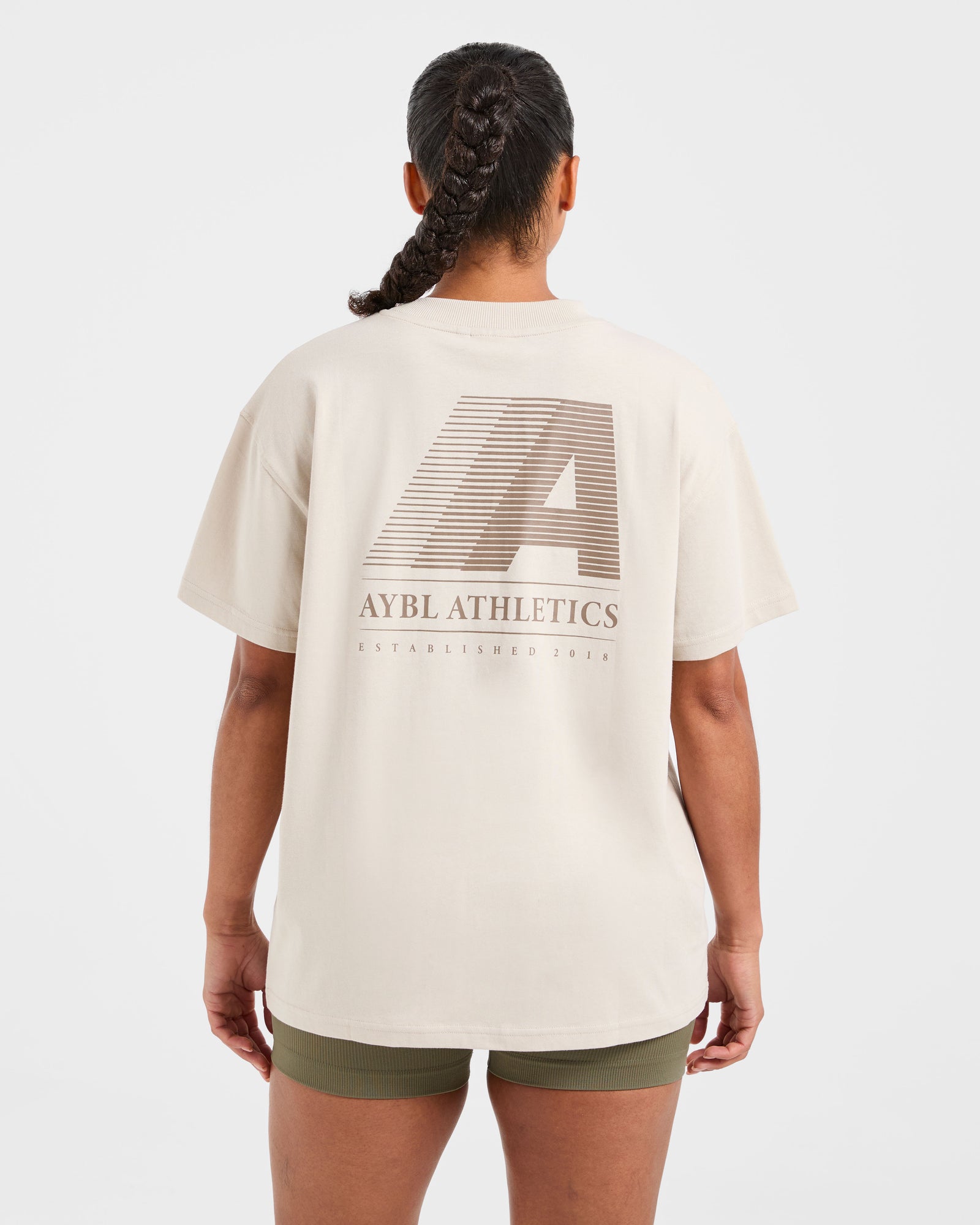 JD Retro Athletics Oversized T Shirt - Sand