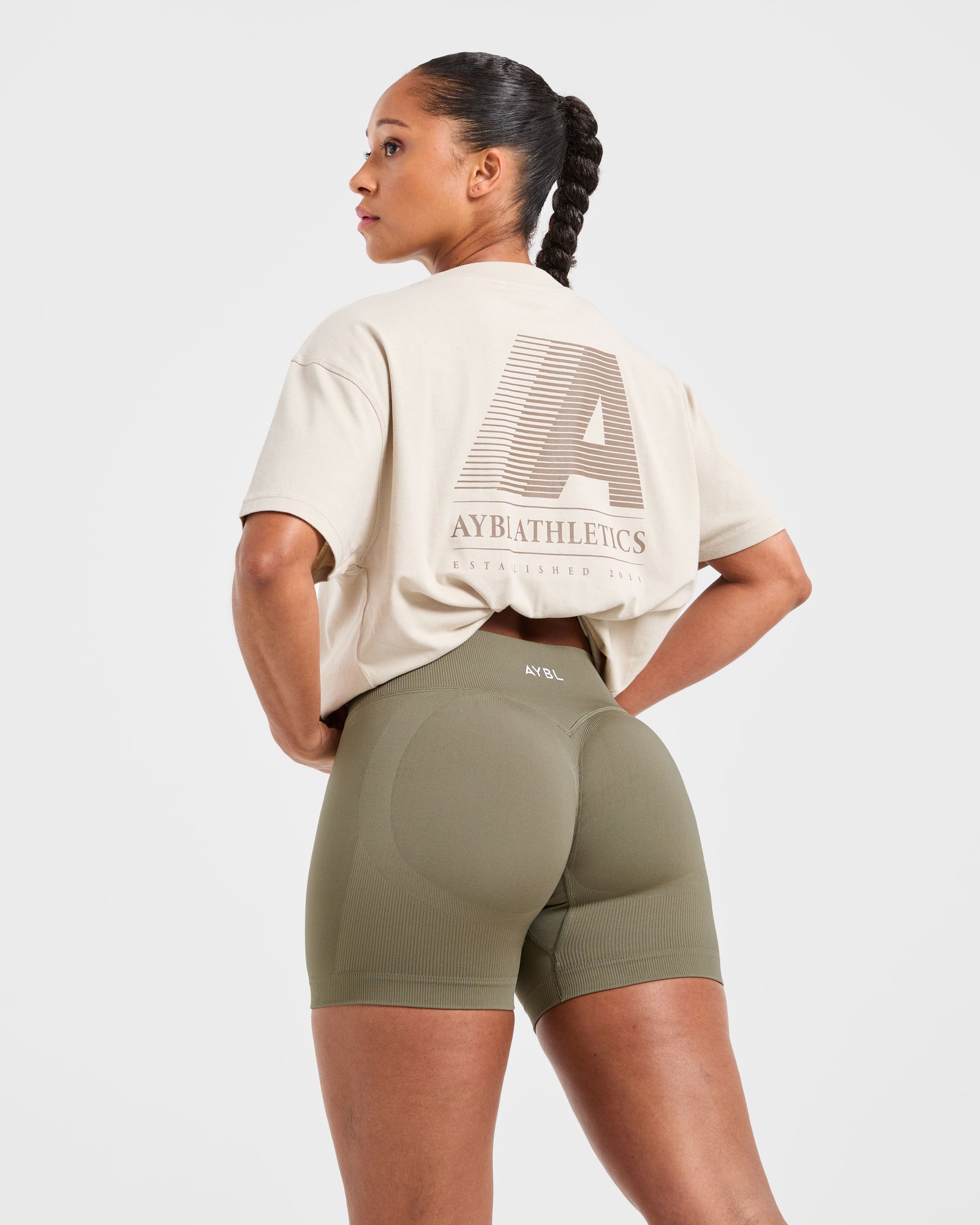 JD Retro Athletics Oversized T Shirt - Sand