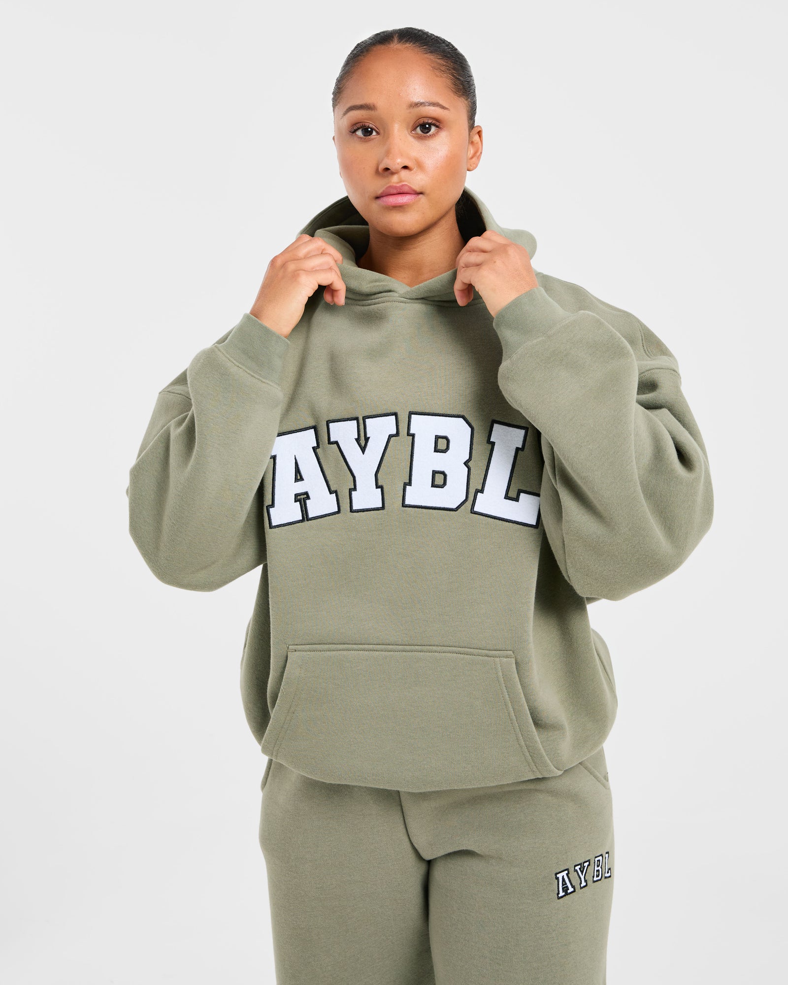 JD Varsity 2.0 Oversized Hoodie - Muted Olive