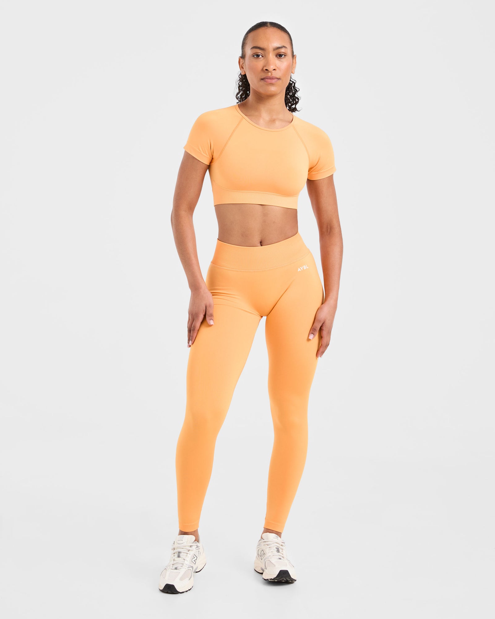 JD Adapt Seamless Crop Top - Bright Orange